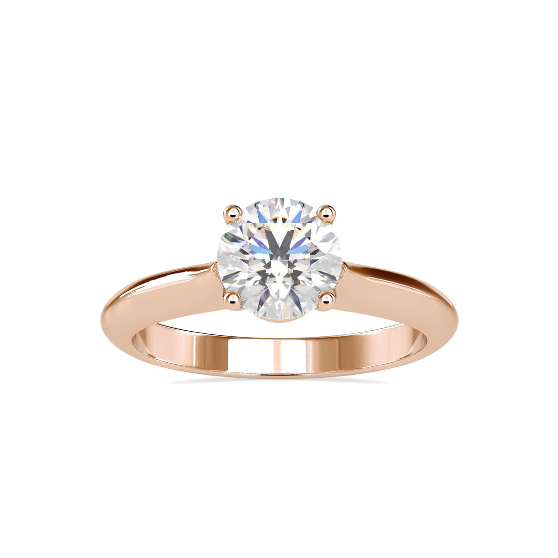 IGI Certified 1.00 Ct Lab-Grown Diamond Solitaire Engagement Ring – EF VS/SI Diamond in 14K Solid Gold – Ideal Wedding or Anniversary Gift