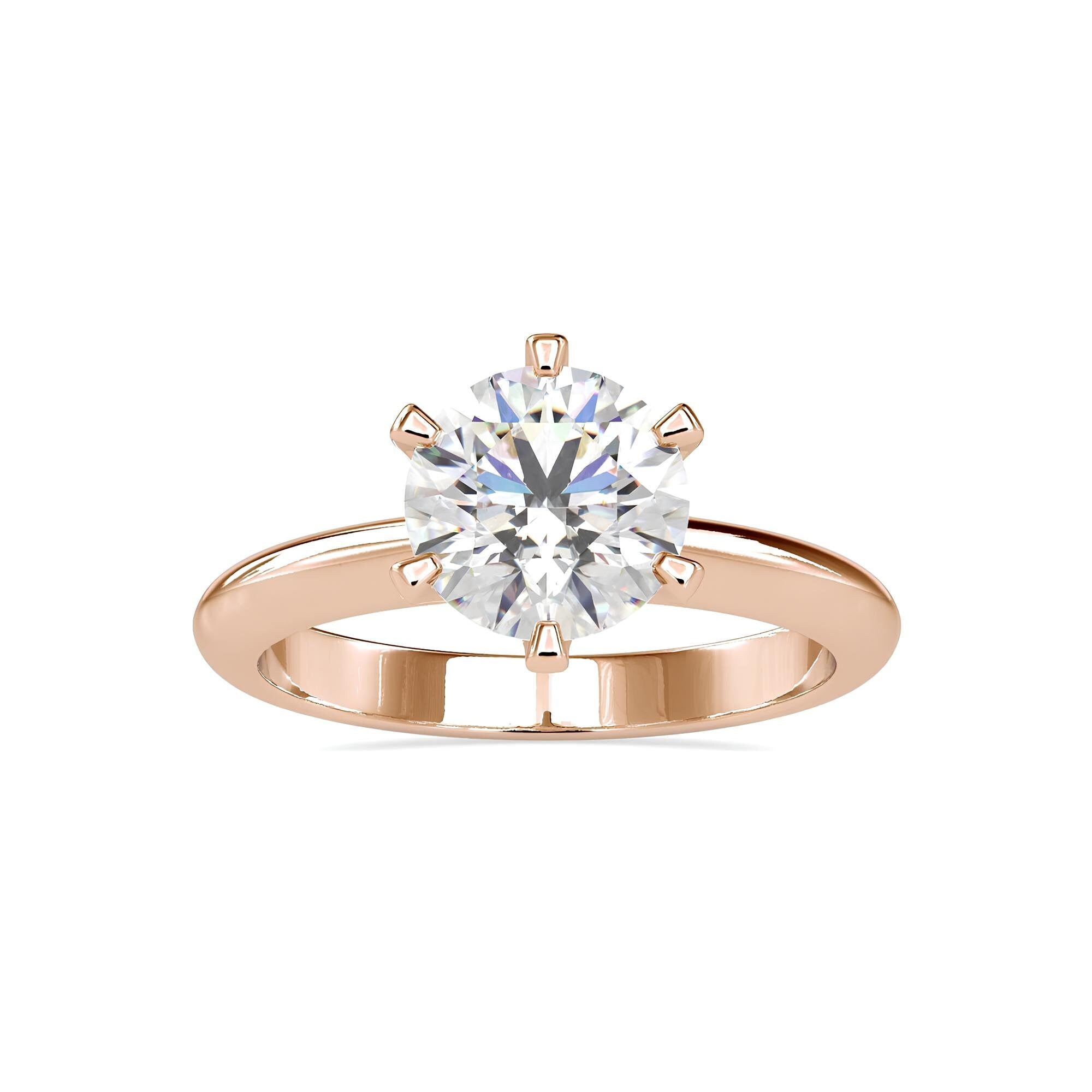 Sparkling Love in Style: IGI Certified EF VS/SI Lab-Grown Diamond Solitaire Engagement Ring in 14K Gold
