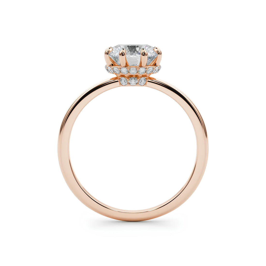 1.50 Carat Certified VS/SI Lab-Grown Diamond Hidden Halo Vintage Engagement Ring – 14K Solid Gold Wedding, Anniversary, or Promise Ring