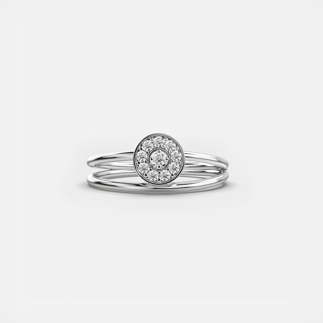 Round Lab Grown Diamond Half Eternity Wedding Band 14K Solid Rose Gold