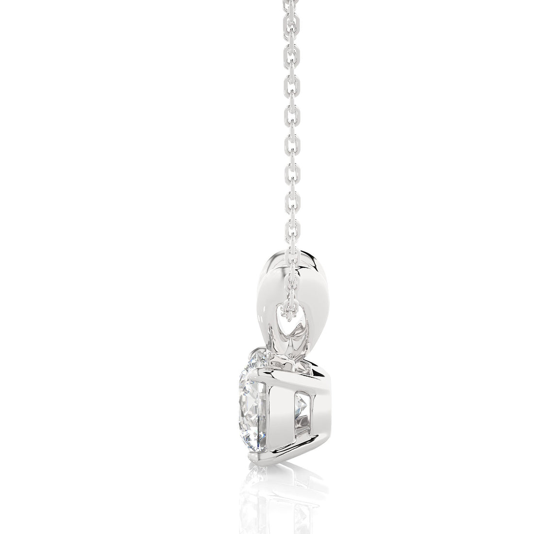 Elegant Lab-Grown Diamond Pendant for Women IGI Certified 0.25 to 2.00 CT Round Diamond in 14K Gold Perfect for Anniversaries & Special Occasions