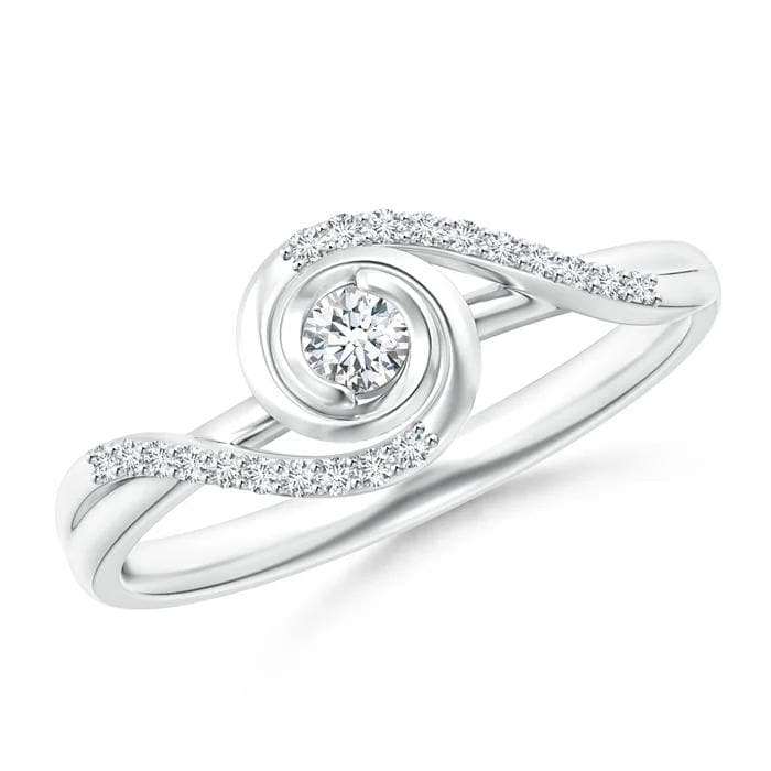 Elegant Half Eternity Diamond Ring EF VS/SI Lab-Created Diamond Wedding Band or Engagement Ring for Women in 14K Solid Gold