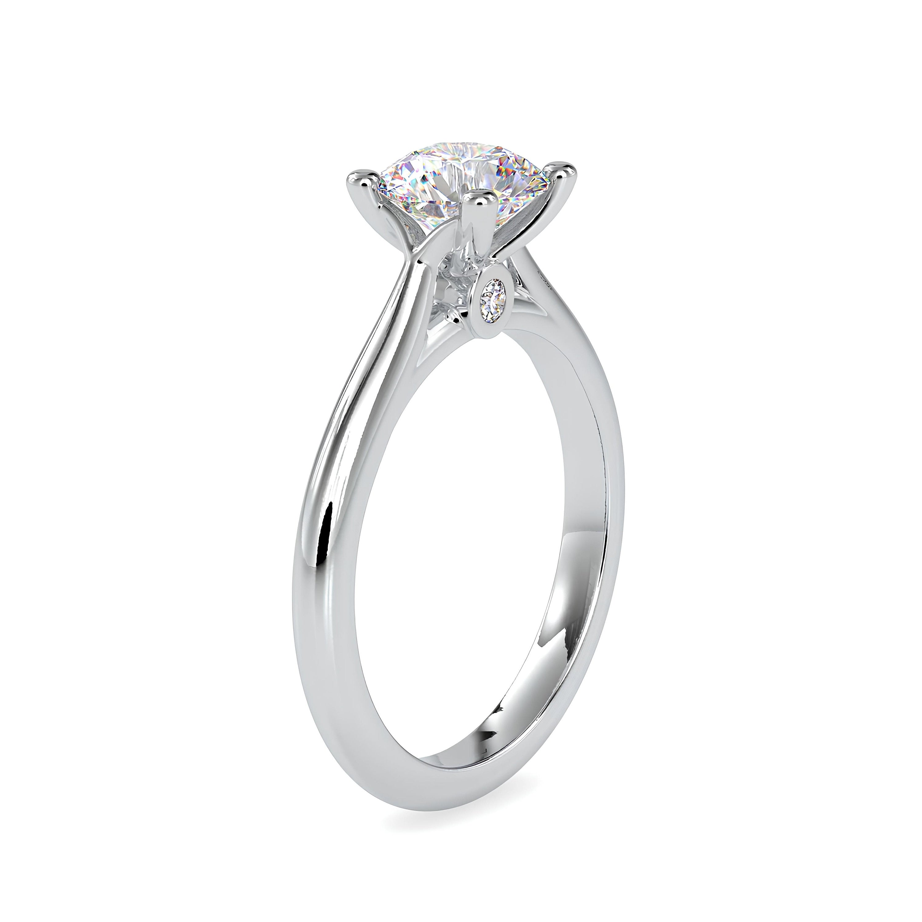 IGI Certified 0.25 - 2.00 Ct Lab Grown Diamond Solitaire Engagement Ring / 14k Real Gold Ring / Conflict Free EF VS/SI  Lab-Grown Diamonds