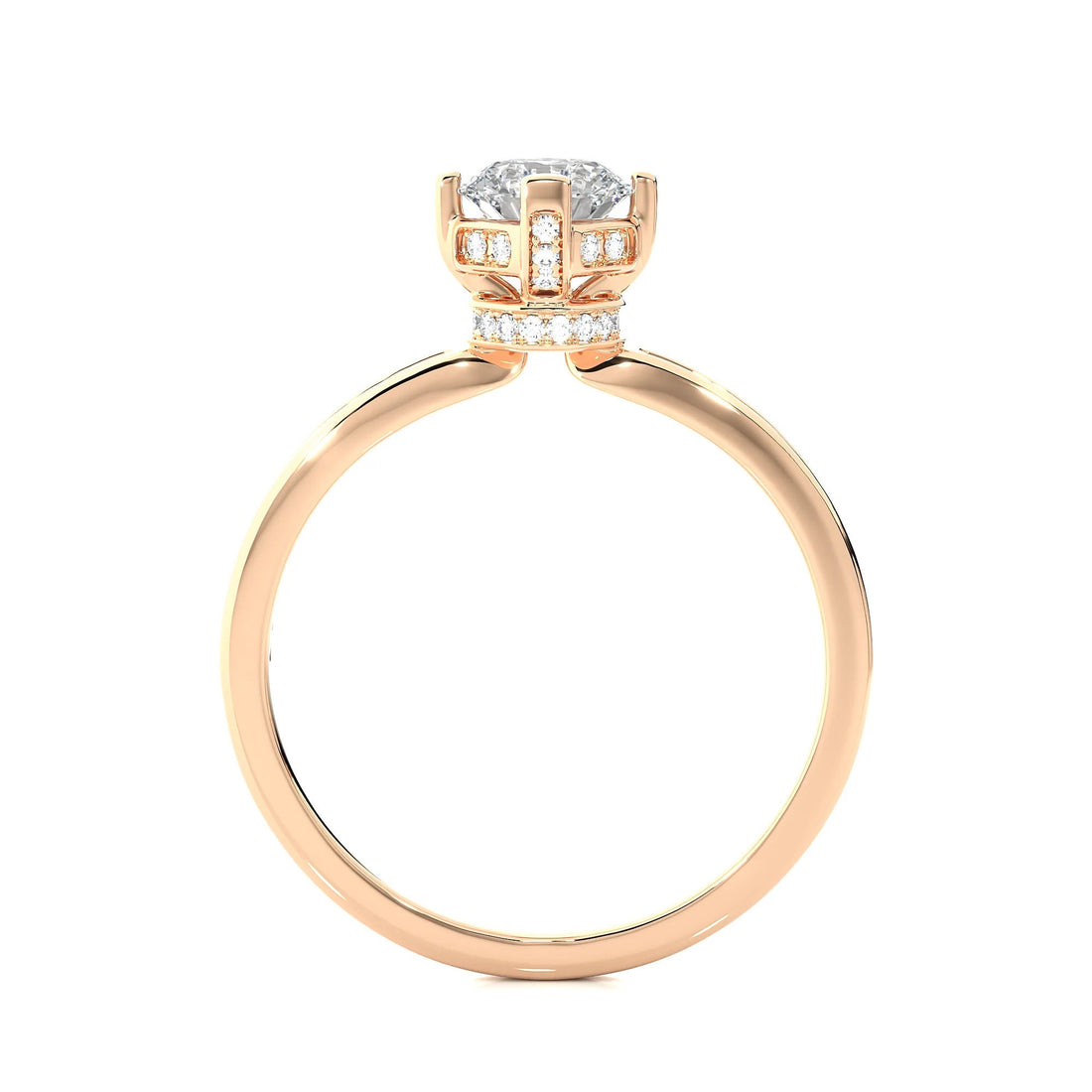 Dazzling 1.00 Ct IGI Certified Lab Grown Diamond Solitaire Exquisite Engagement Ring - Luxurious 14k Gold & Platinum Conflict Free Wedding Band