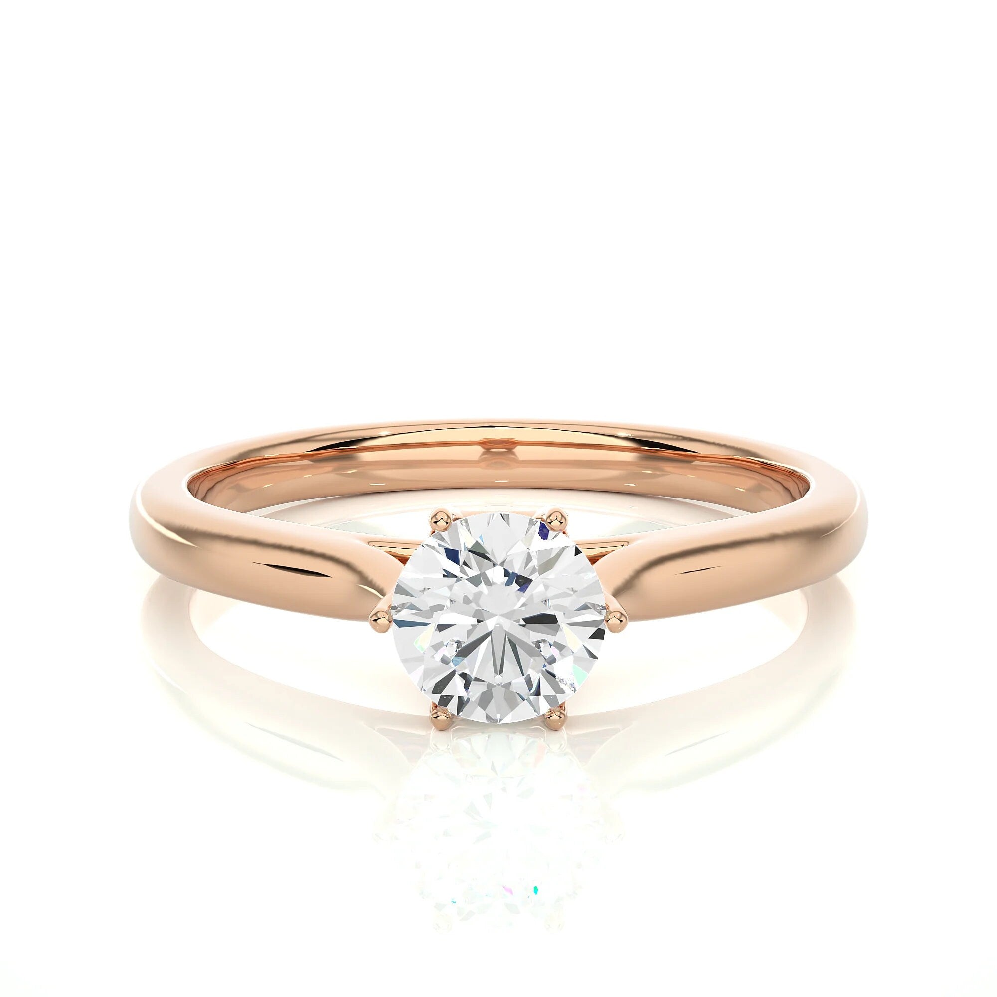 Exquisite IGI Certified 1.50 Ct Lab Grown Diamond Solitaire Engagement Ring in 14K Real Gold – Ethically Sourced EF VS/SI Conflict-Free Diamond
