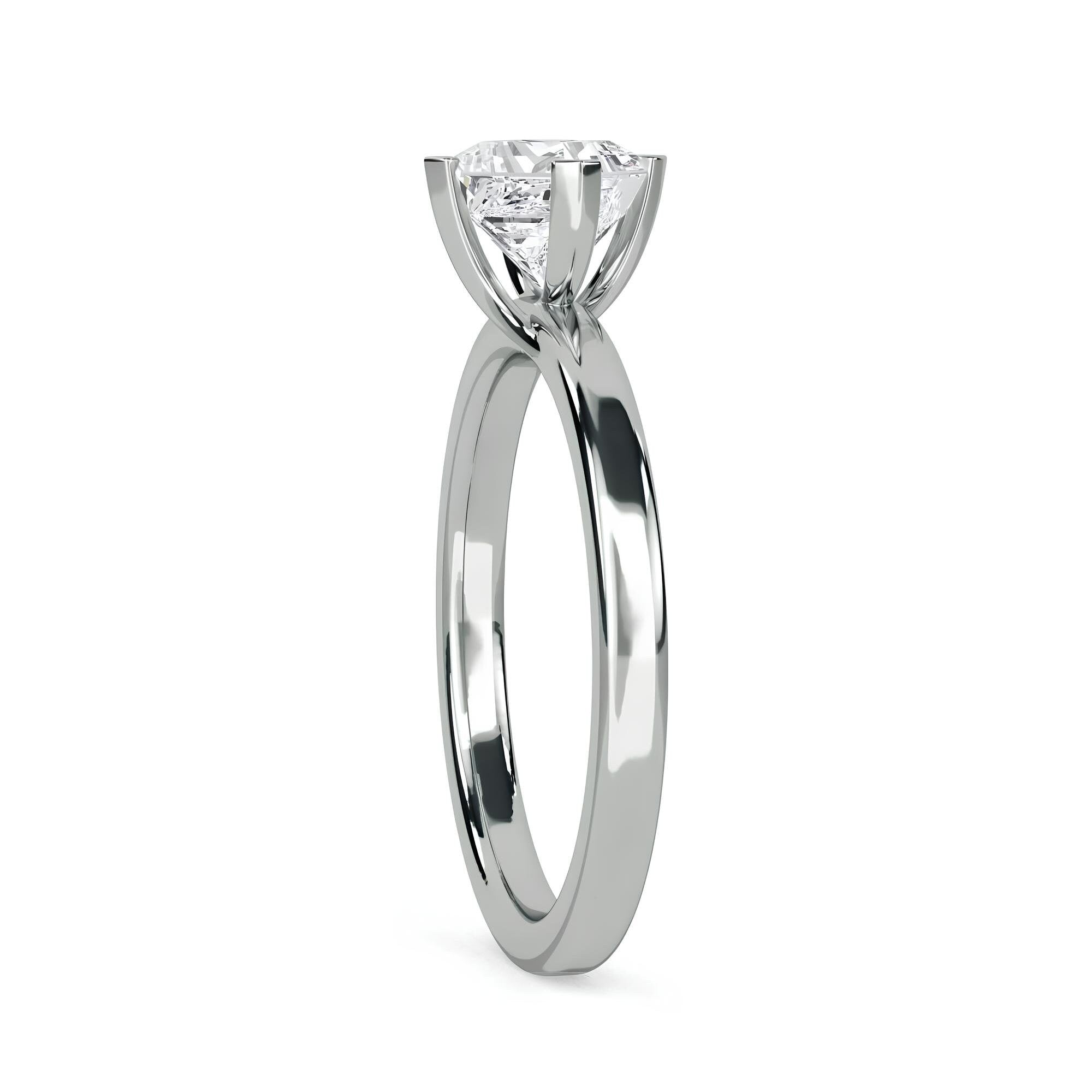 1.00 CT EF VS/SI Lab-Grown Princess Cut Diamond Solitaire Engagement Ring – 14K Solid Gold Wedding Ring | Anniversary or Valentine’s Gift for Her