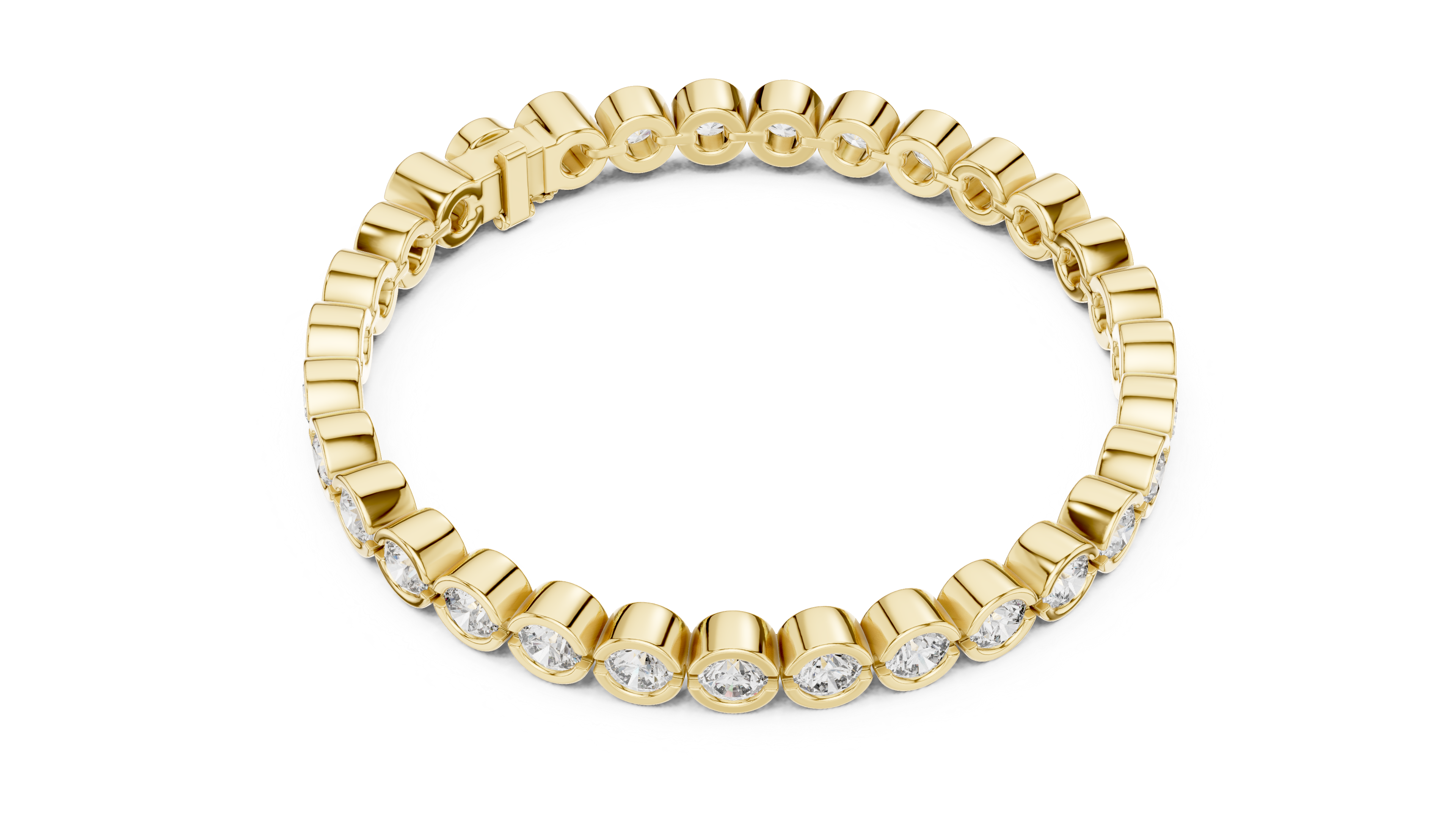 9.3 CT EF VS/SI Lab Grown Certified Round Cut Diamond Tennis Wedding Bracelet For Women's 14K White Gold