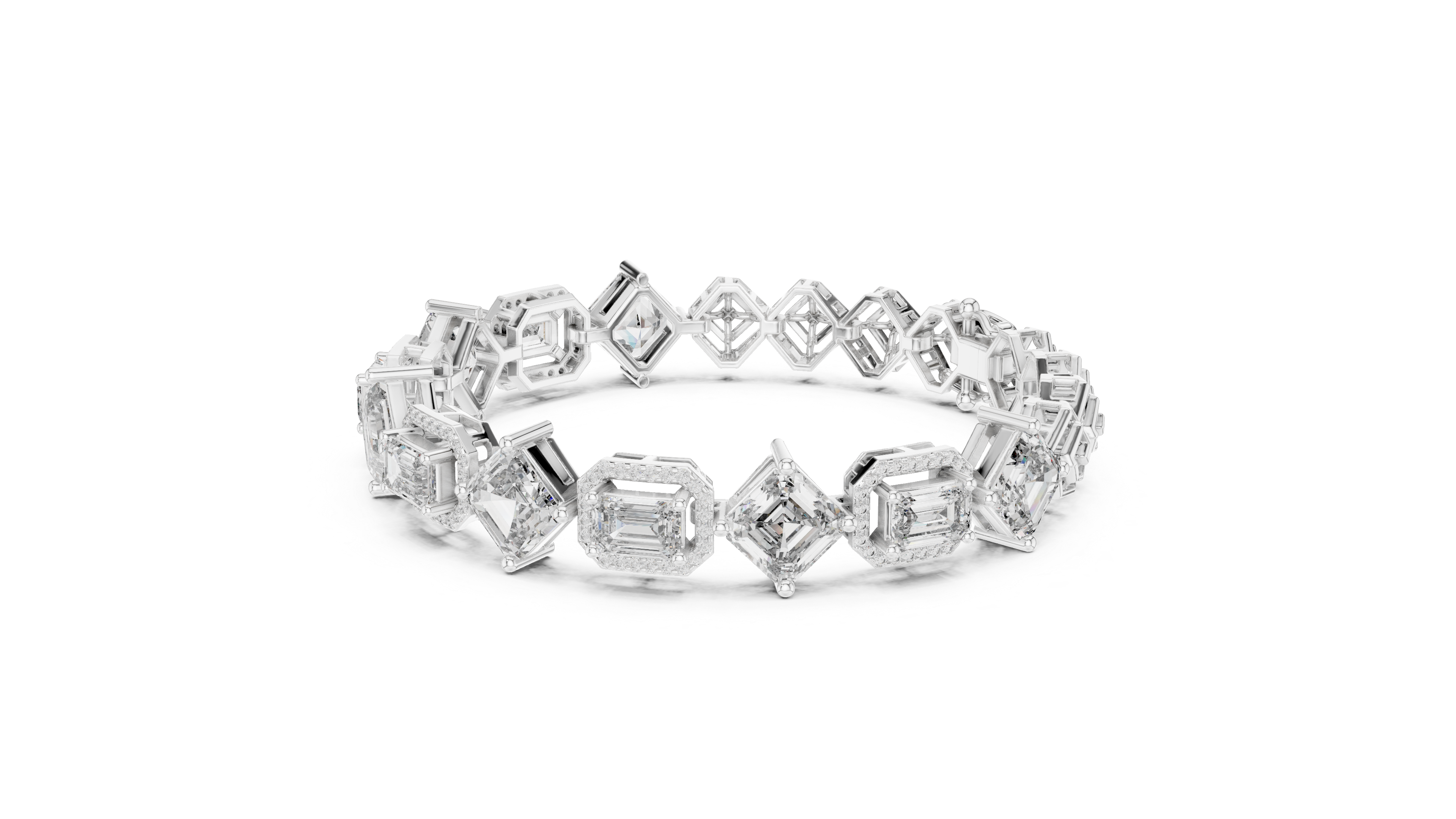 12.04 CT EF VS/SI Lab Grown Certified Diamond Tennis Wedding Bracelet For Women's 14K Yellow Gold