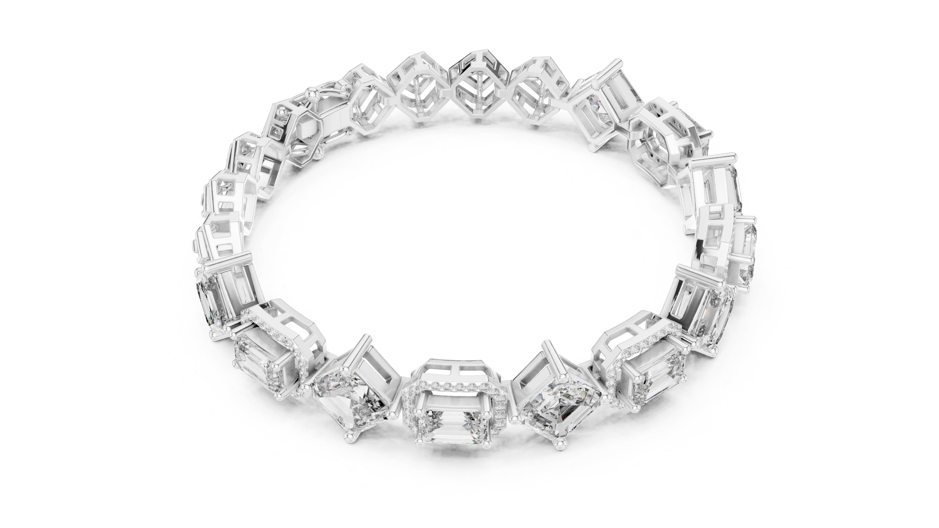 12.04 CT EF VS/SI Lab Grown Certified Diamond Tennis Wedding Bracelet For Women's 14K Yellow Gold
