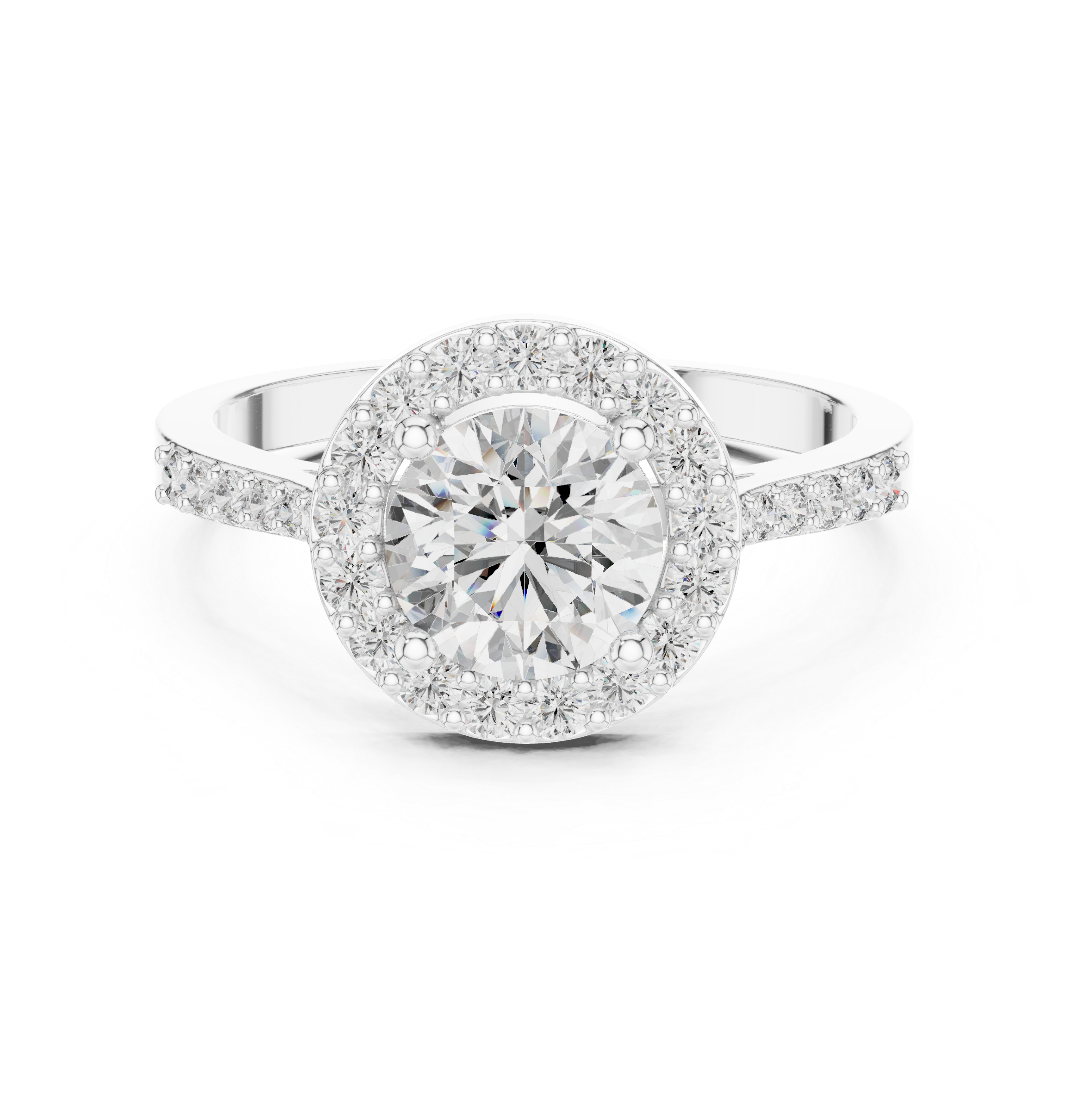 1.35 Carat Certified Lab-Grown Diamond Engagement Ring For Women's – Solitaire Ring – Prong Set 14K Gold Wedding Ring
