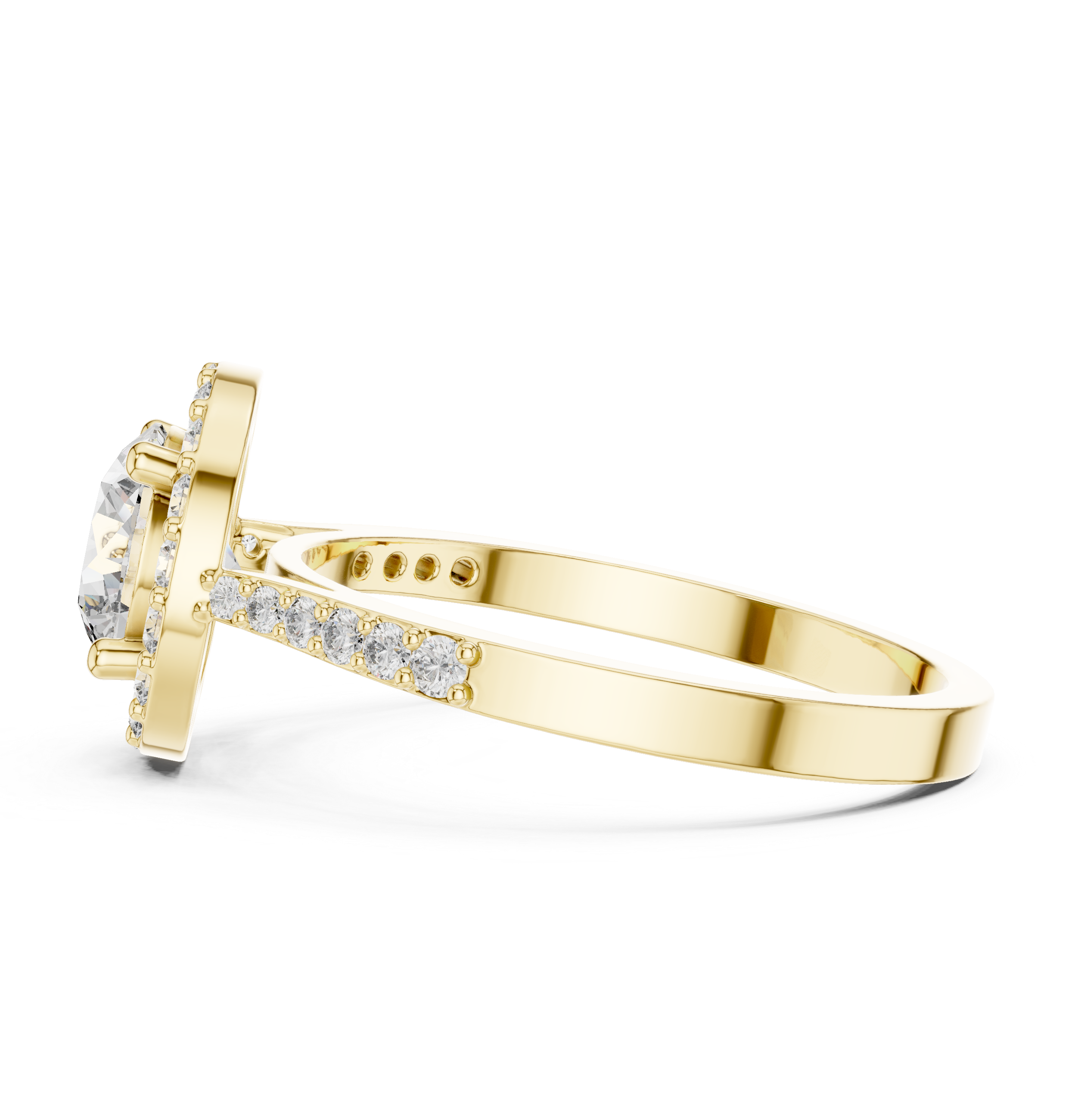 1.35 Carat Certified Lab-Grown Diamond Engagement Ring For Women's – Solitaire Ring – Prong Set 14K Gold Wedding Ring