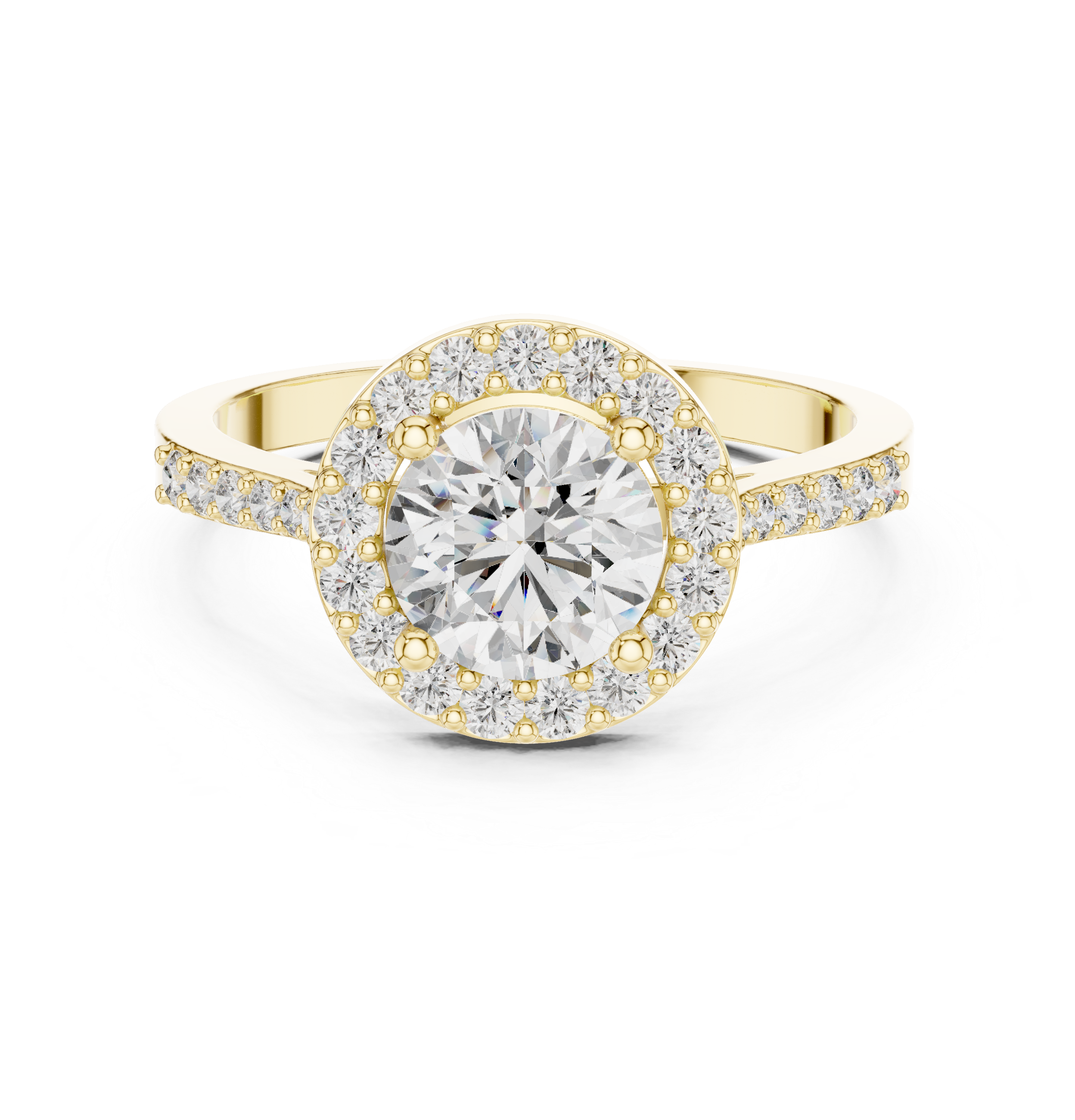 1.35 Carat Certified Lab-Grown Diamond Engagement Ring For Women's – Solitaire Ring – Prong Set 14K Gold Wedding Ring