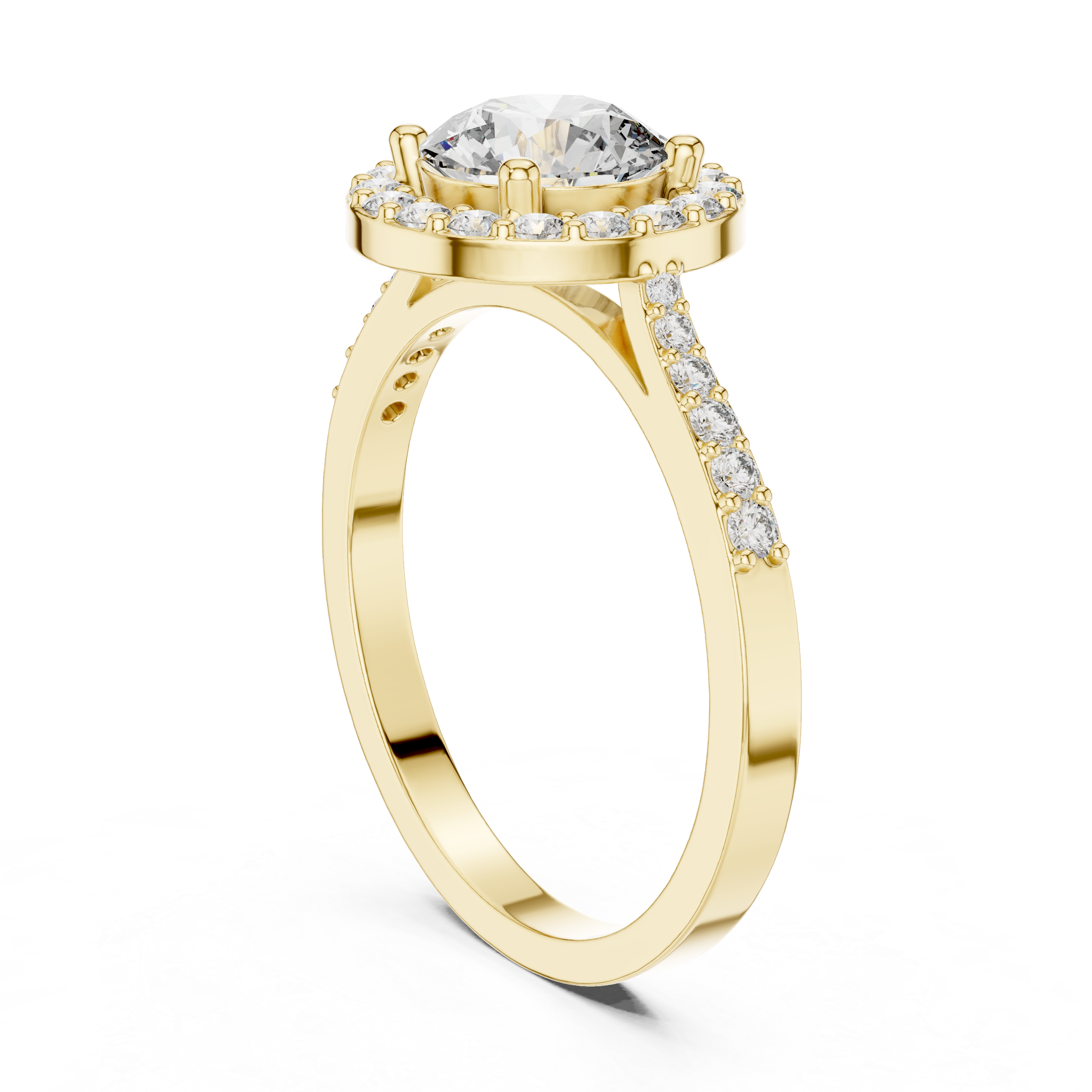 1.35 Carat Certified Lab-Grown Diamond Engagement Ring For Women's – Solitaire Ring – Prong Set 14K Gold Wedding Ring