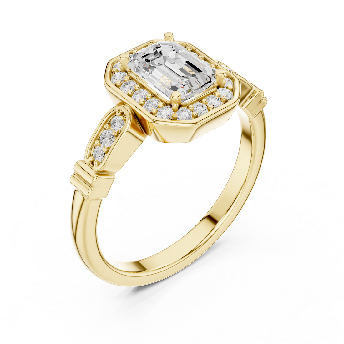 1.28 Carat Certified Lab-Grown Diamond Engagement Ring For Women's – Solitaire Ring – Prong Set 14K Gold Wedding Ring