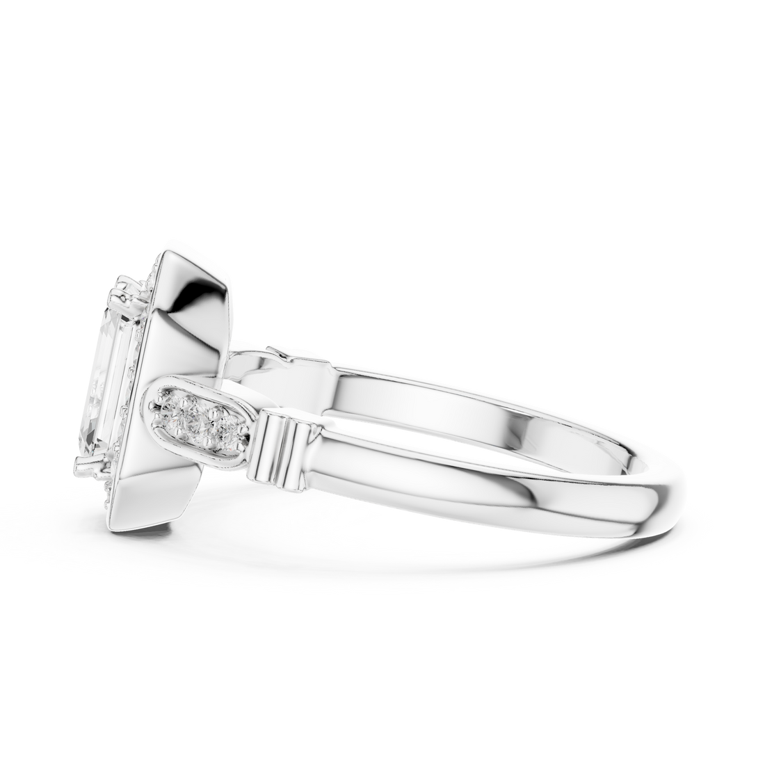 1.28 Carat Certified Lab-Grown Diamond Engagement Ring For Women's – Solitaire Ring – Prong Set 14K Gold Wedding Ring