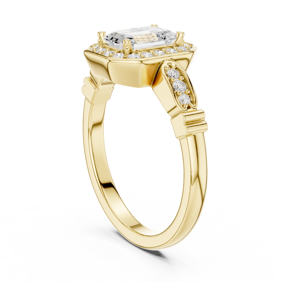 1.28 Carat Certified Lab-Grown Diamond Engagement Ring For Women's – Solitaire Ring – Prong Set 14K Gold Wedding Ring