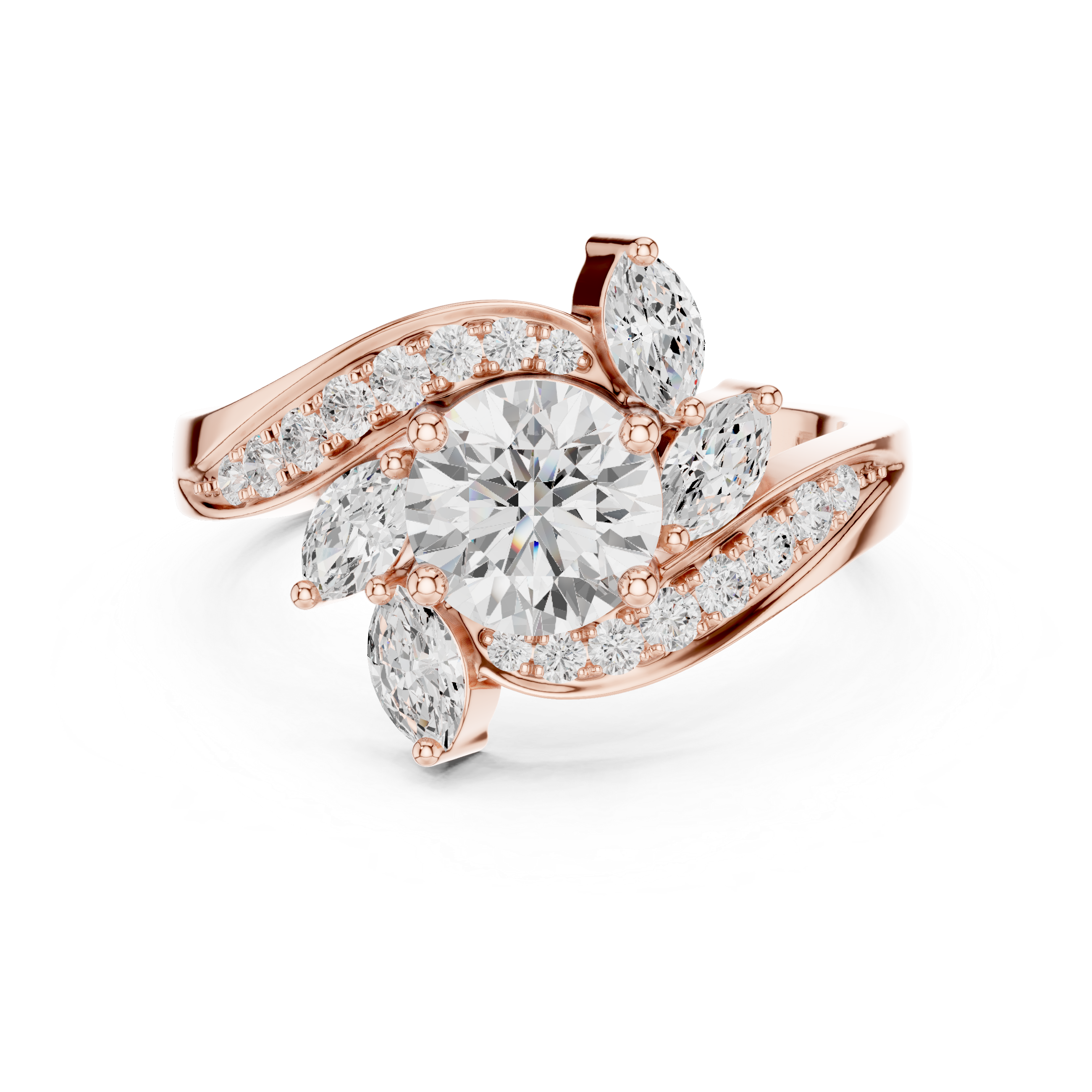 1.59 Carat Certified Lab-Grown Diamond Engagement Ring For Women's Prong Set 14K Gold Wedding Ring