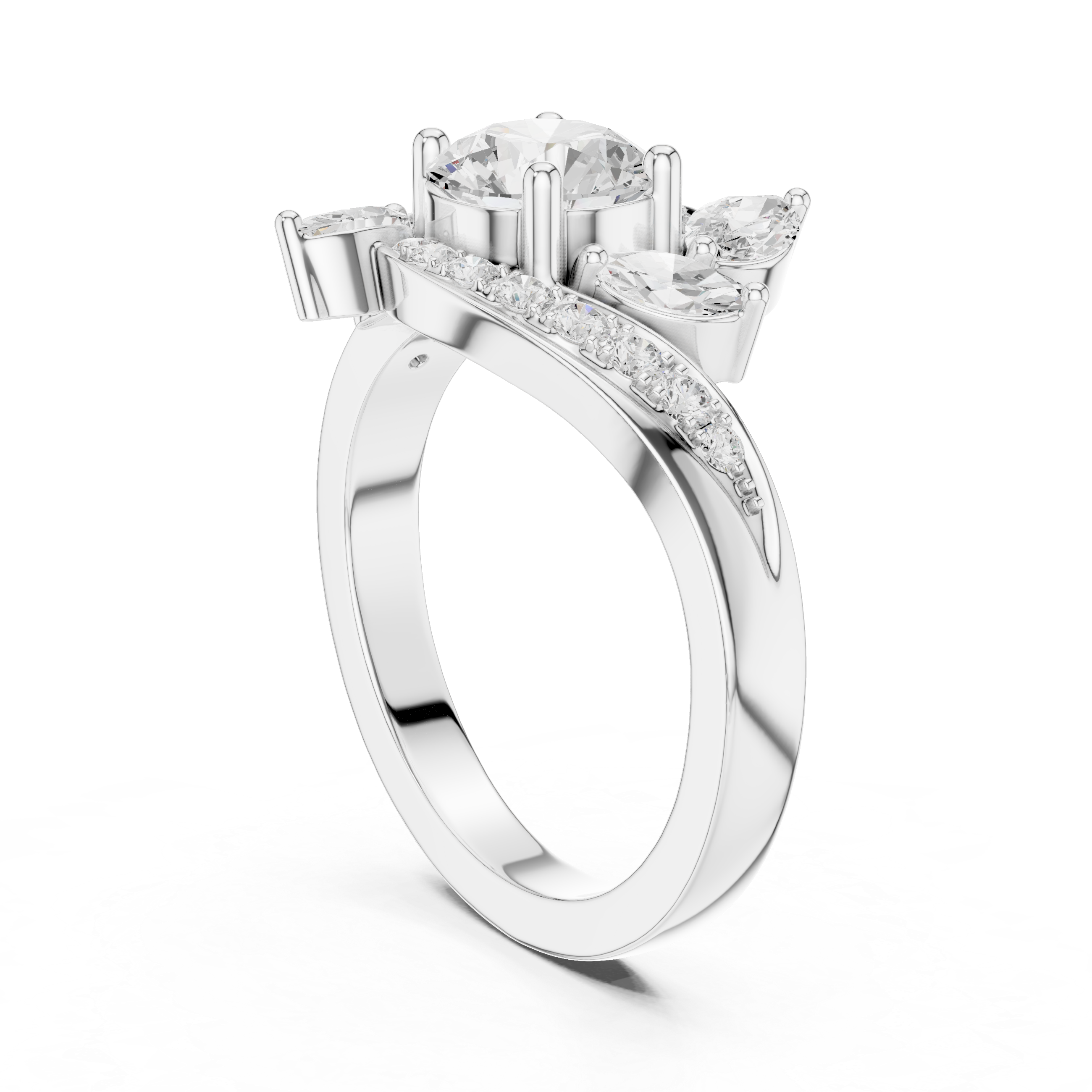 1.59 Carat Certified Lab-Grown Diamond Engagement Ring For Women's Prong Set 14K Gold Wedding Ring