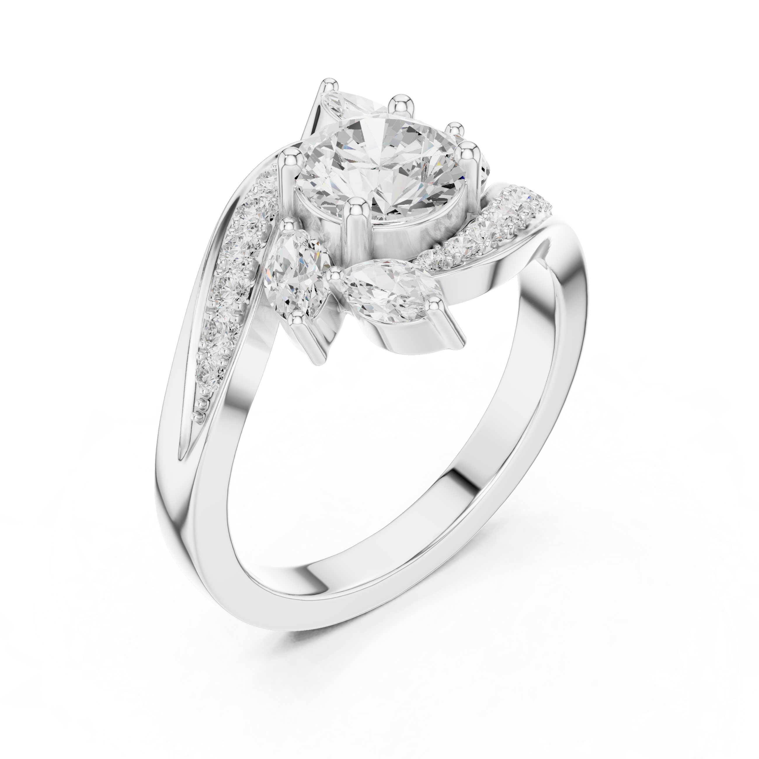 1.59 Carat Certified Lab-Grown Diamond Engagement Ring For Women's Prong Set 14K Gold Wedding Ring