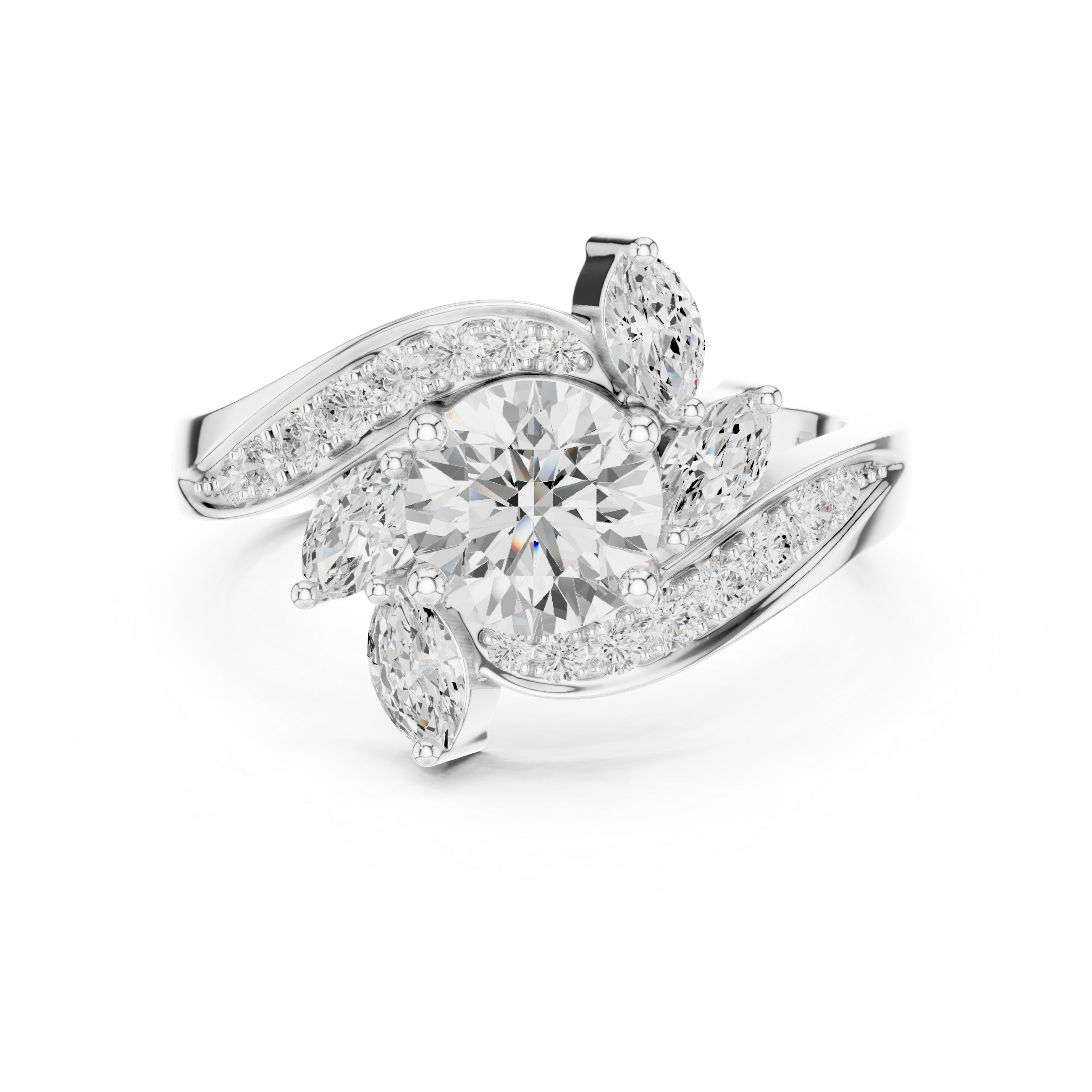 1.59 Carat Certified Lab-Grown Diamond Engagement Ring For Women's Prong Set 14K Gold Wedding Ring
