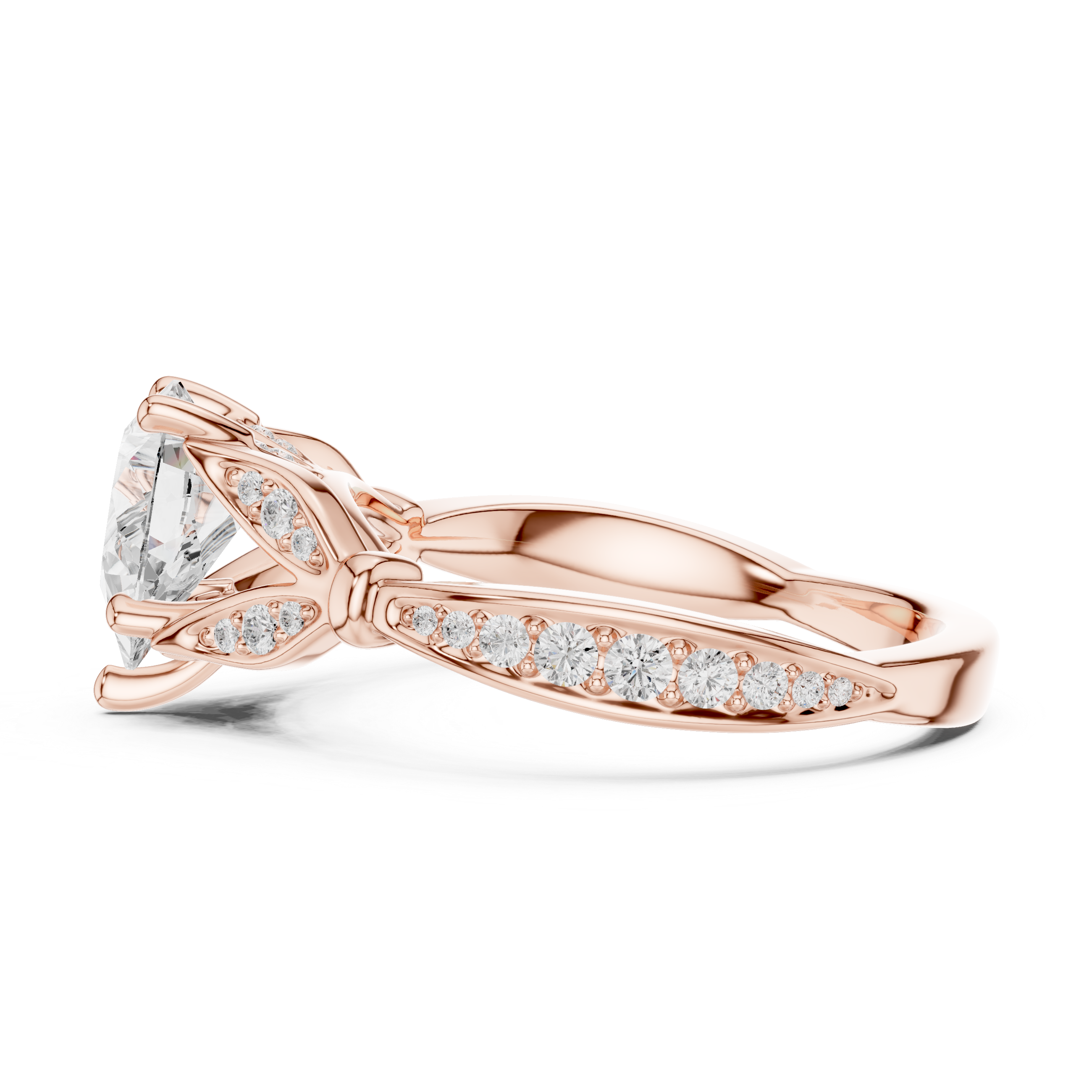 1.81 CT Bridal Set Ring – EF VS/SI Lab-Created Diamond in 14K Rose Gold | Women's Engagement or Wedding