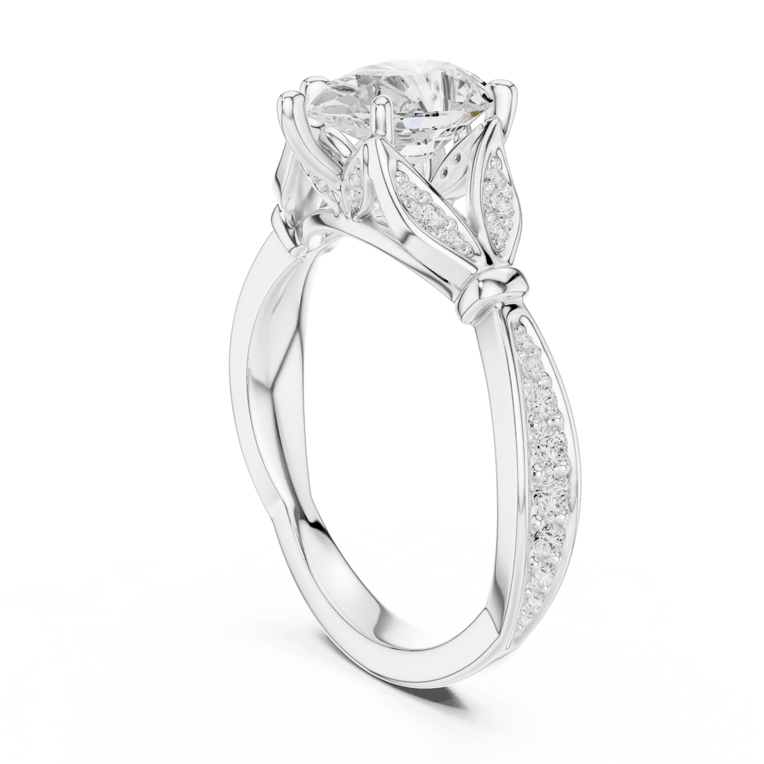 1.81 CT Bridal Set Ring – EF VS/SI Lab-Created Diamond in 14K Rose Gold | Women's Engagement or Wedding
