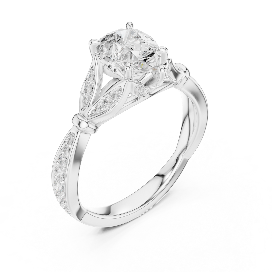 1.81 CT Bridal Set Ring – EF VS/SI Lab-Created Diamond in 14K Rose Gold | Women's Engagement or Wedding