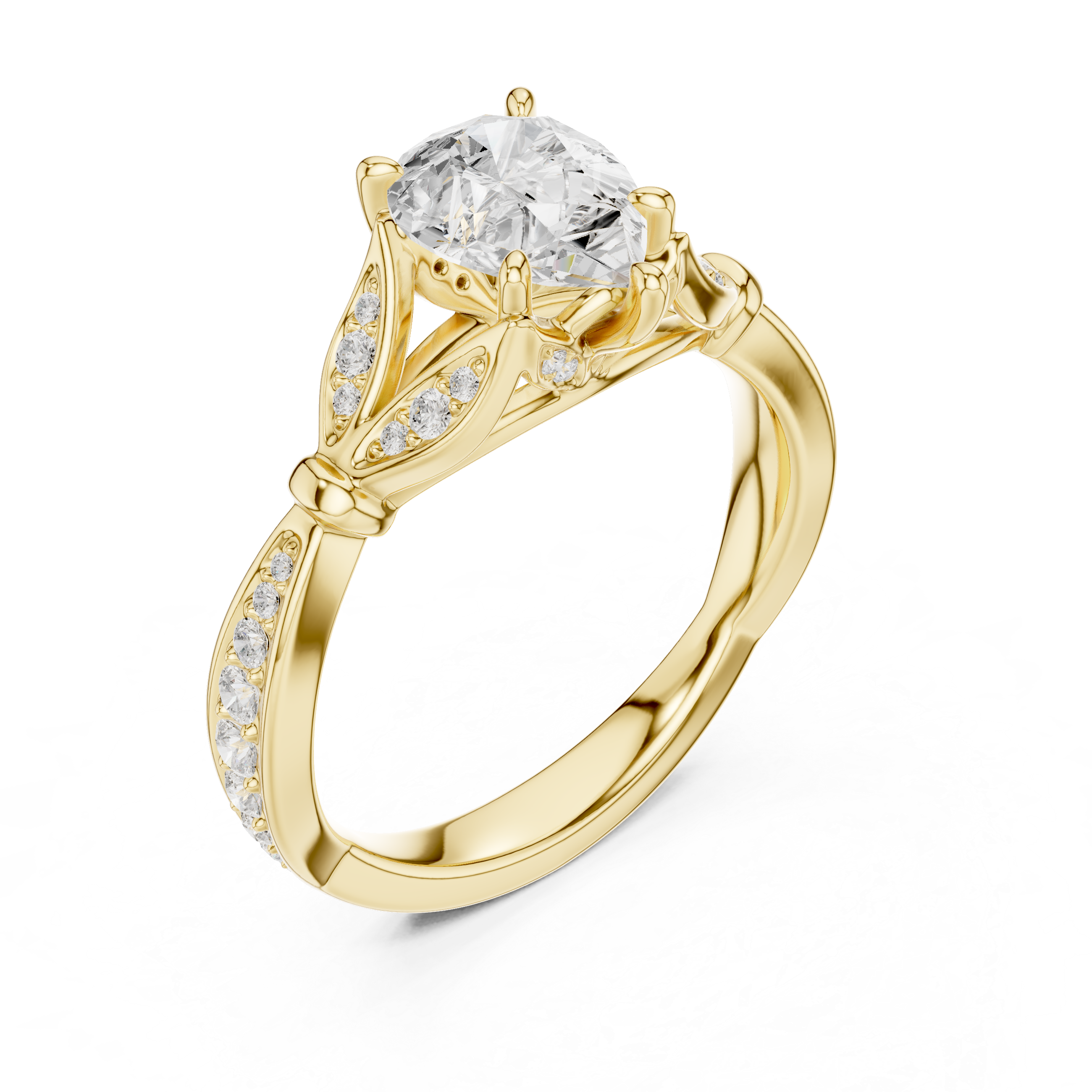 1.81 CT Bridal Set Ring – EF VS/SI Lab-Created Diamond in 14K Rose Gold | Women's Engagement or Wedding