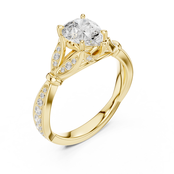 1.81 CT Bridal Set Ring – EF VS/SI Lab-Created Diamond in 14K Rose Gold | Women's Engagement or Wedding