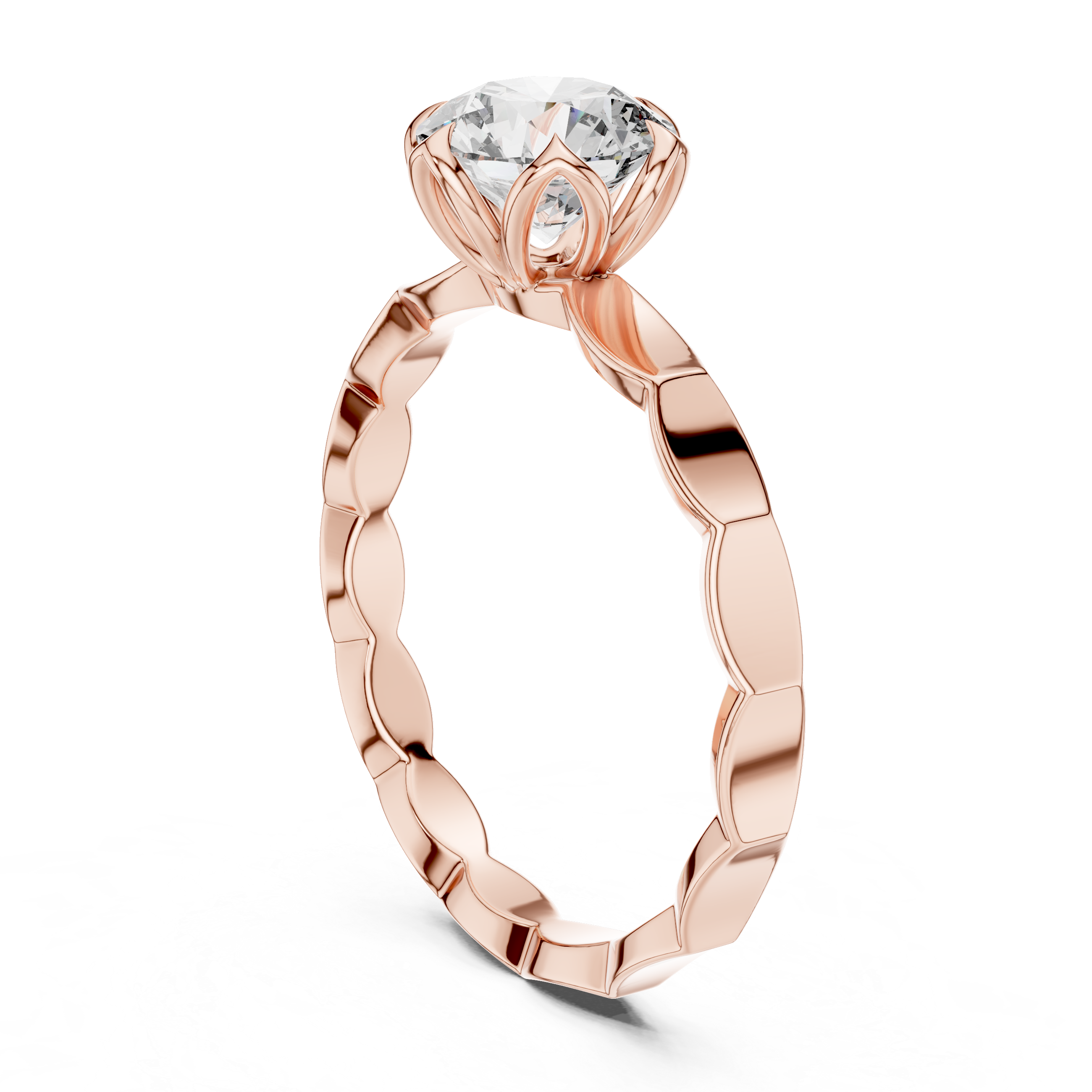 1.00 Carat Certified Lab-Grown Diamond Engagement Ring For Women's – Solitaire Ring – Prong Set 14K Gold Wedding Ring