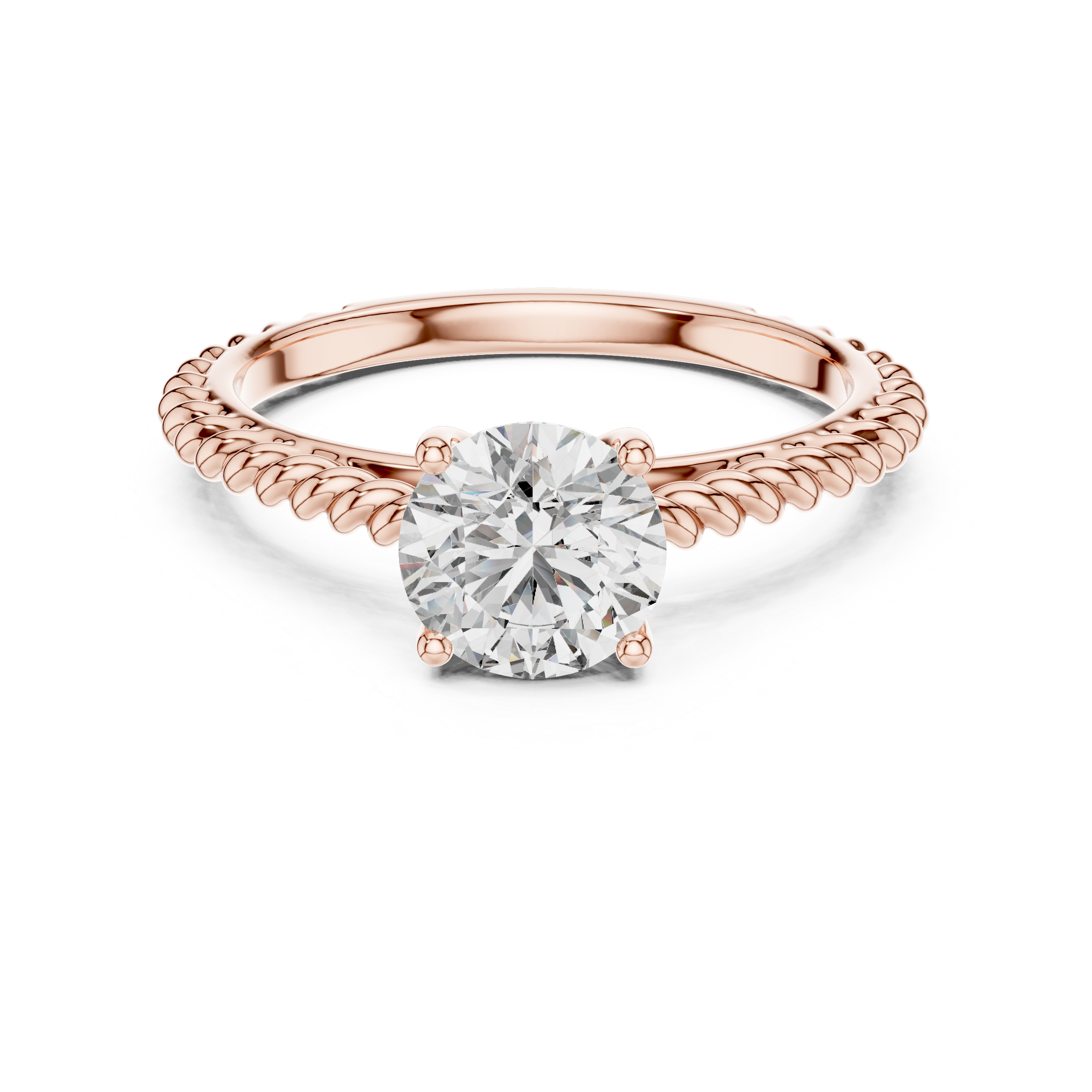 1.00 Carat Certified Lab-Grown Diamond Engagement Ring For Women's – Solitaire Ring – Prong Set 14K Gold Wedding Ring