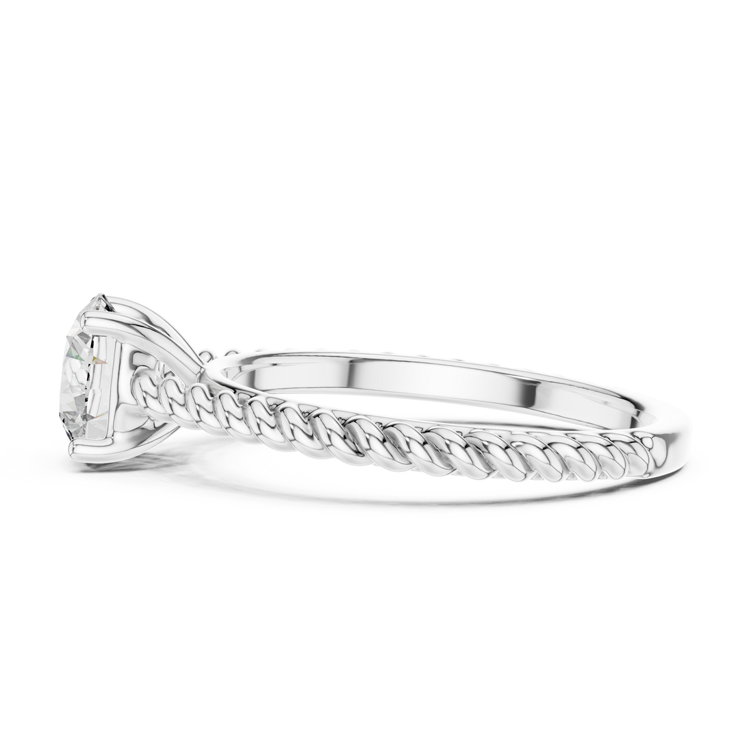 1.00 Carat Certified Lab-Grown Diamond Engagement Ring For Women's – Solitaire Ring – Prong Set 14K Gold Wedding Ring