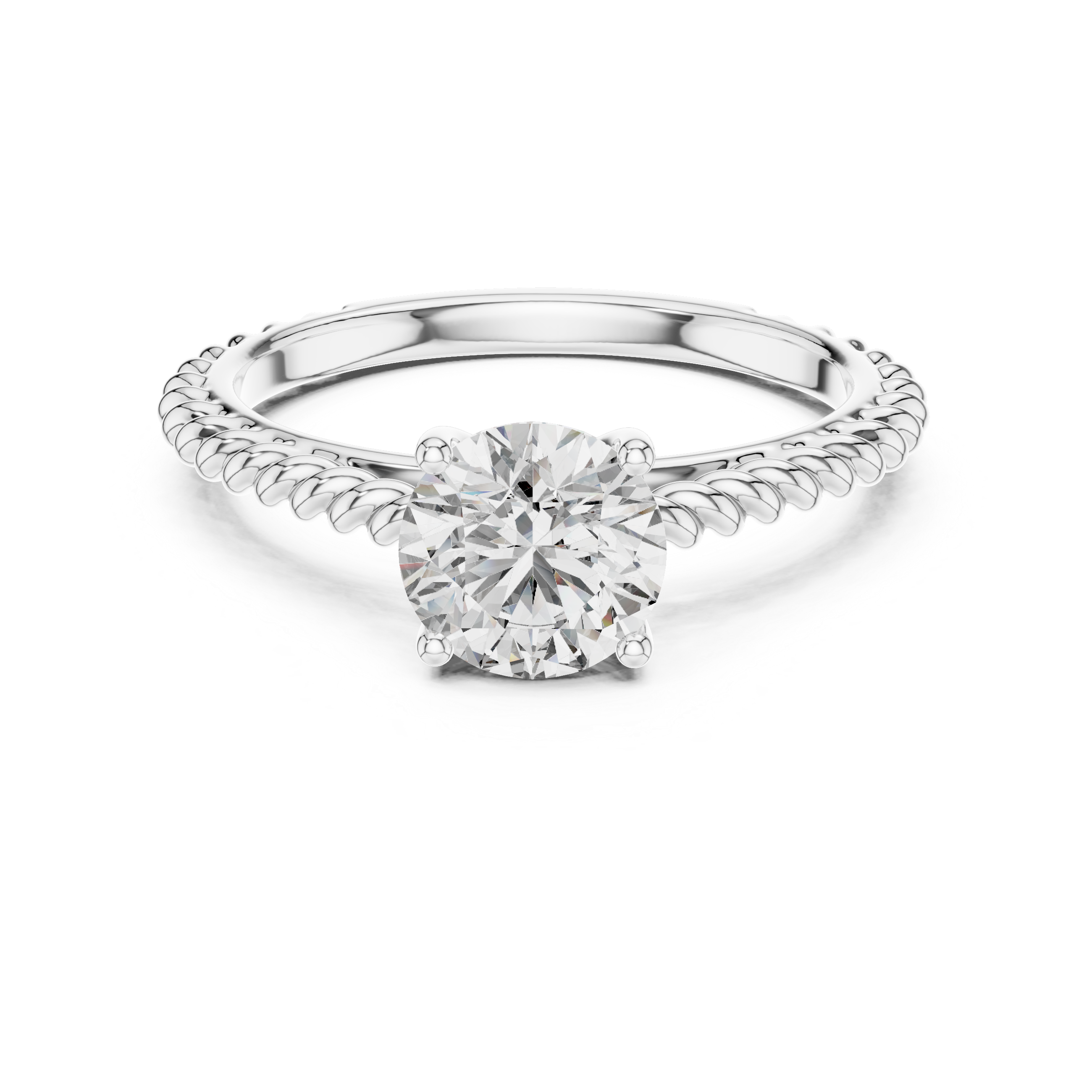 1.00 Carat Certified Lab-Grown Diamond Engagement Ring For Women's – Solitaire Ring – Prong Set 14K Gold Wedding Ring