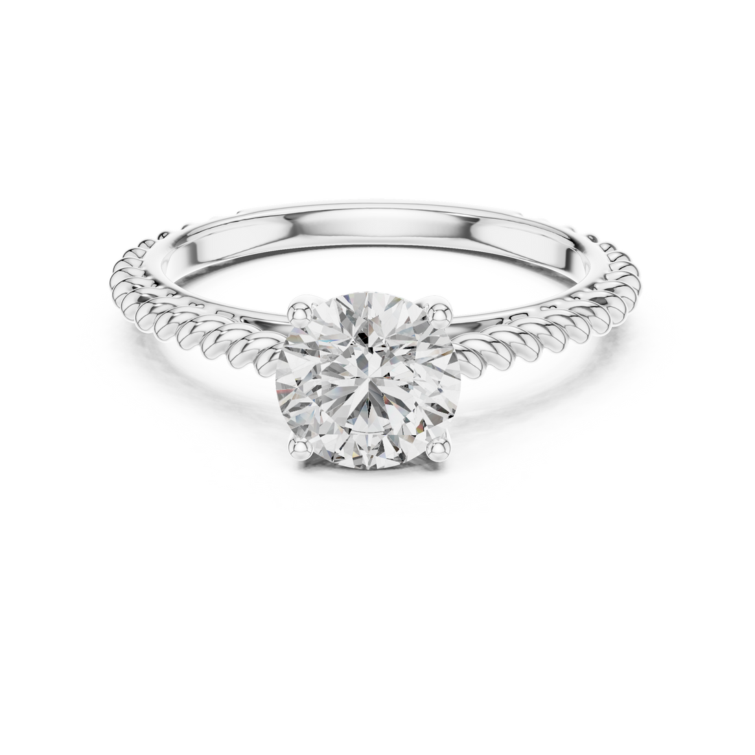 1.00 Carat Certified Lab-Grown Diamond Engagement Ring For Women's – Solitaire Ring – Prong Set 14K Gold Wedding Ring