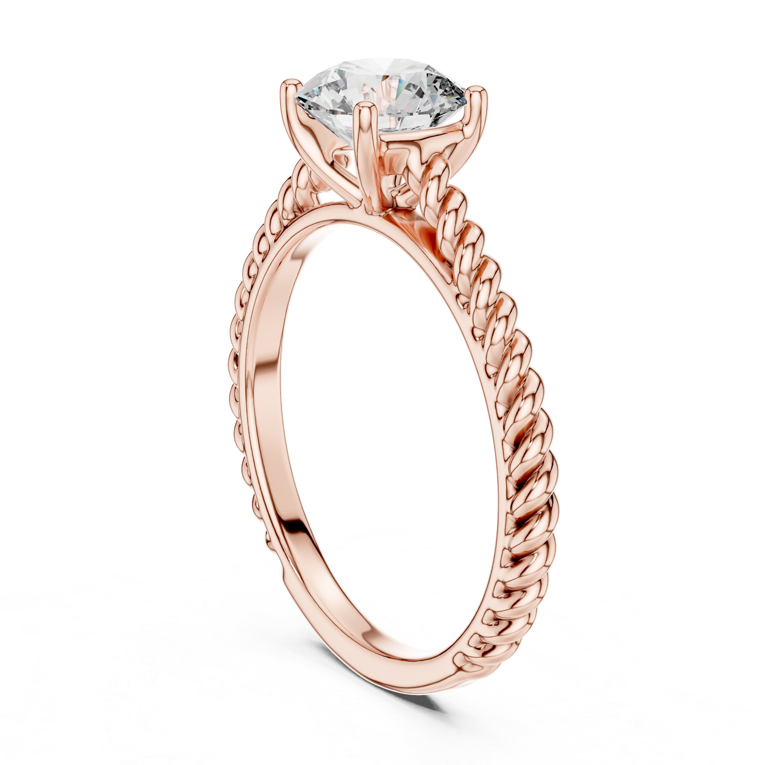 1.00 Carat Certified Lab-Grown Diamond Engagement Ring For Women's – Solitaire Ring – Prong Set 14K Gold Wedding Ring