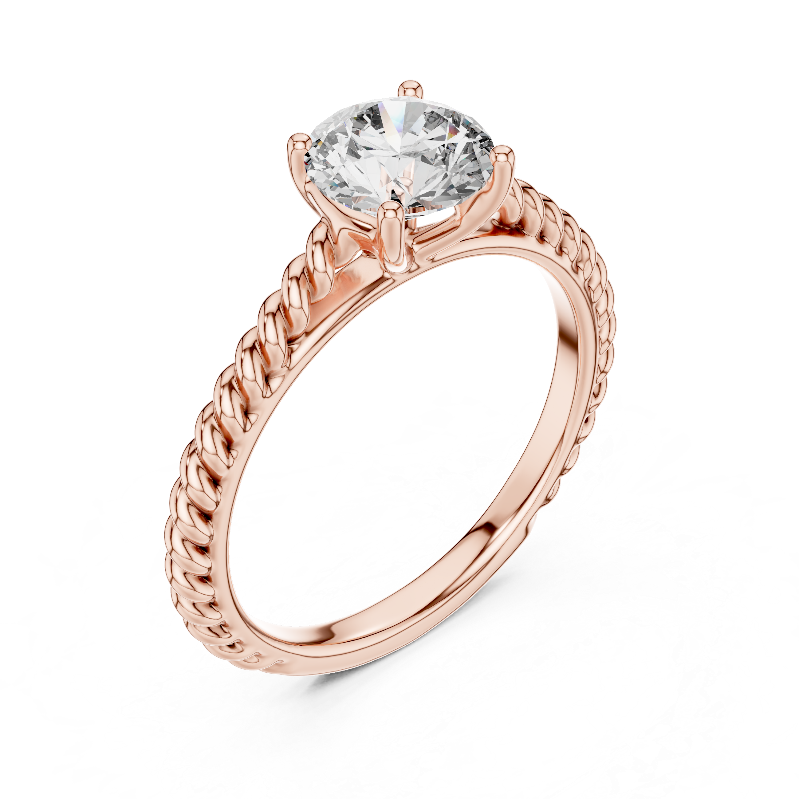 1.00 Carat Certified Lab-Grown Diamond Engagement Ring For Women's – Solitaire Ring – Prong Set 14K Gold Wedding Ring