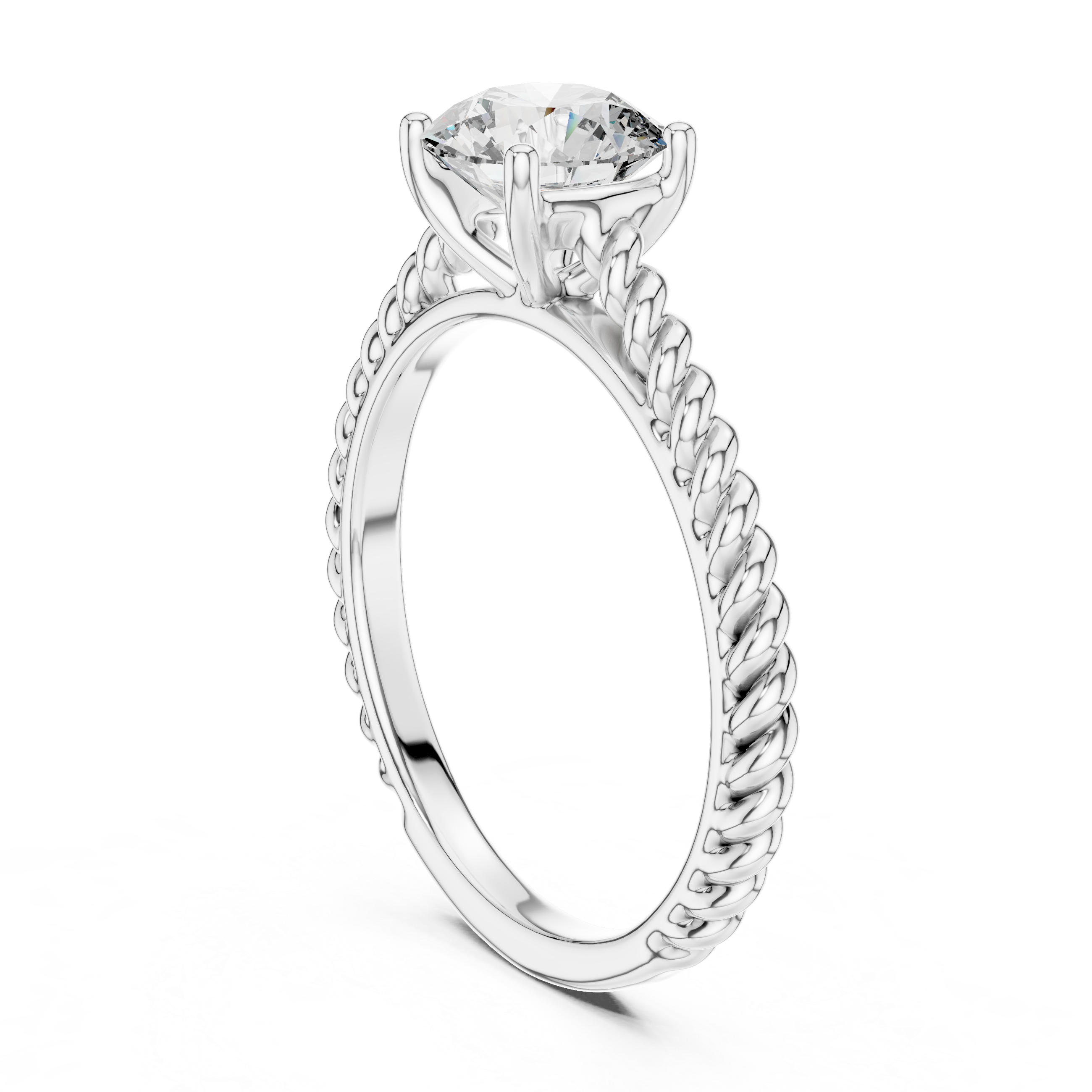 1.00 Carat Certified Lab-Grown Diamond Engagement Ring For Women's – Solitaire Ring – Prong Set 14K Gold Wedding Ring