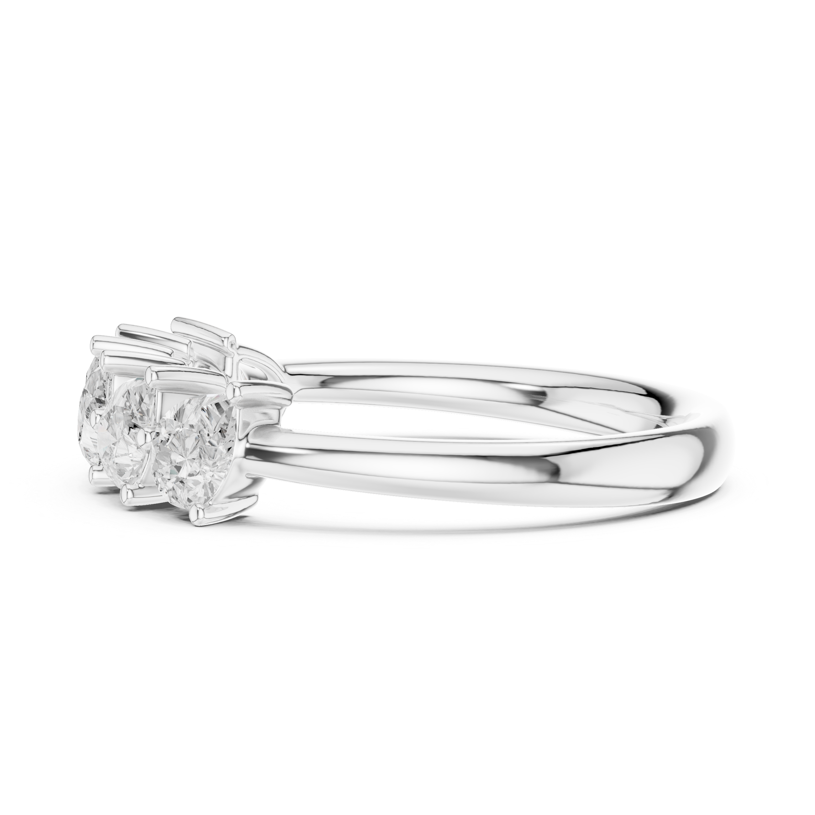 Lab Diamond Wedding Band, Pear Brilliant EF/VS Matching Band with Engagement Ring, Stacking Band Gift 14K Gold