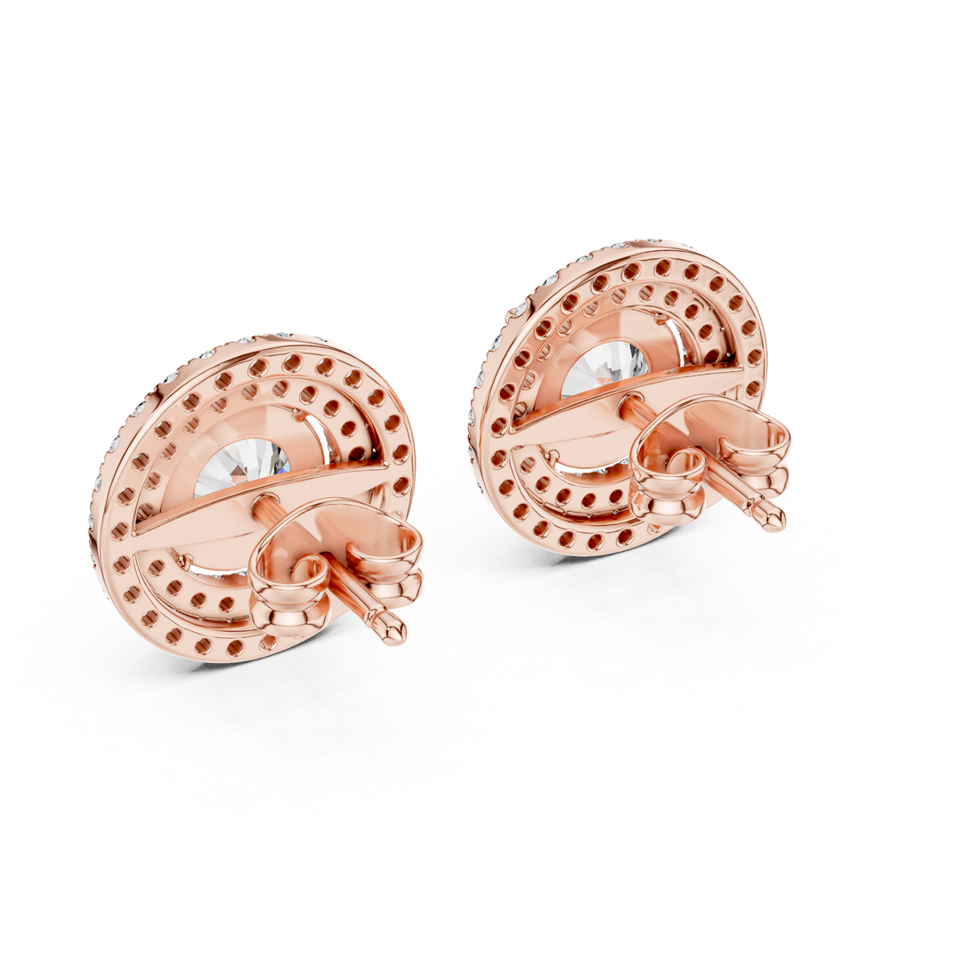 2.68CT Round Cut Lab-Grown Diamond Stud Earrings 14K Gold Wedding Earrings for Women Birthday & Anniversary Gift