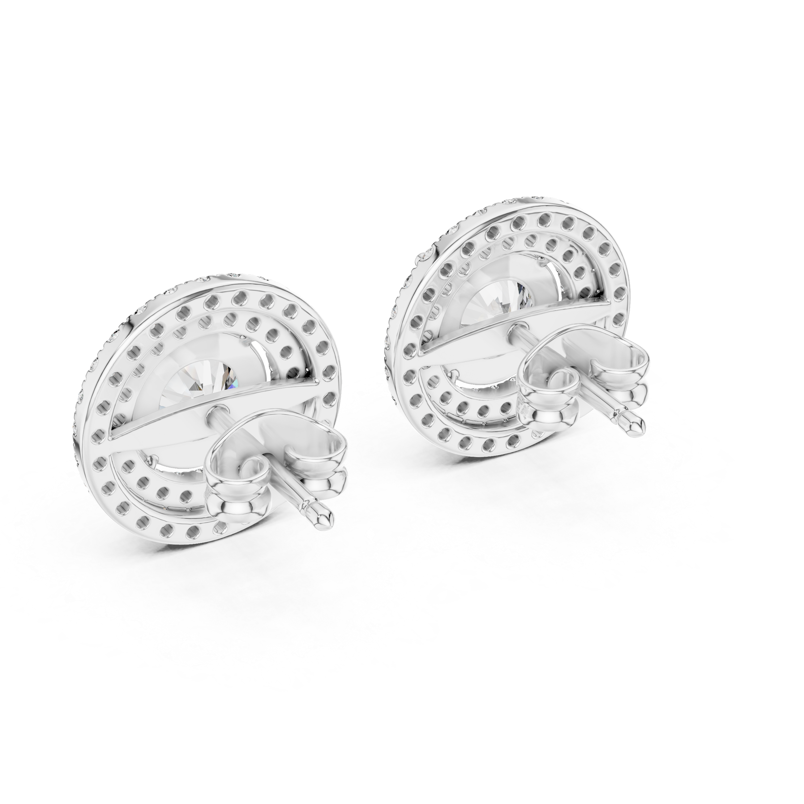 2.68CT Round Cut Lab-Grown Diamond Stud Earrings 14K Gold Wedding Earrings for Women Birthday & Anniversary Gift