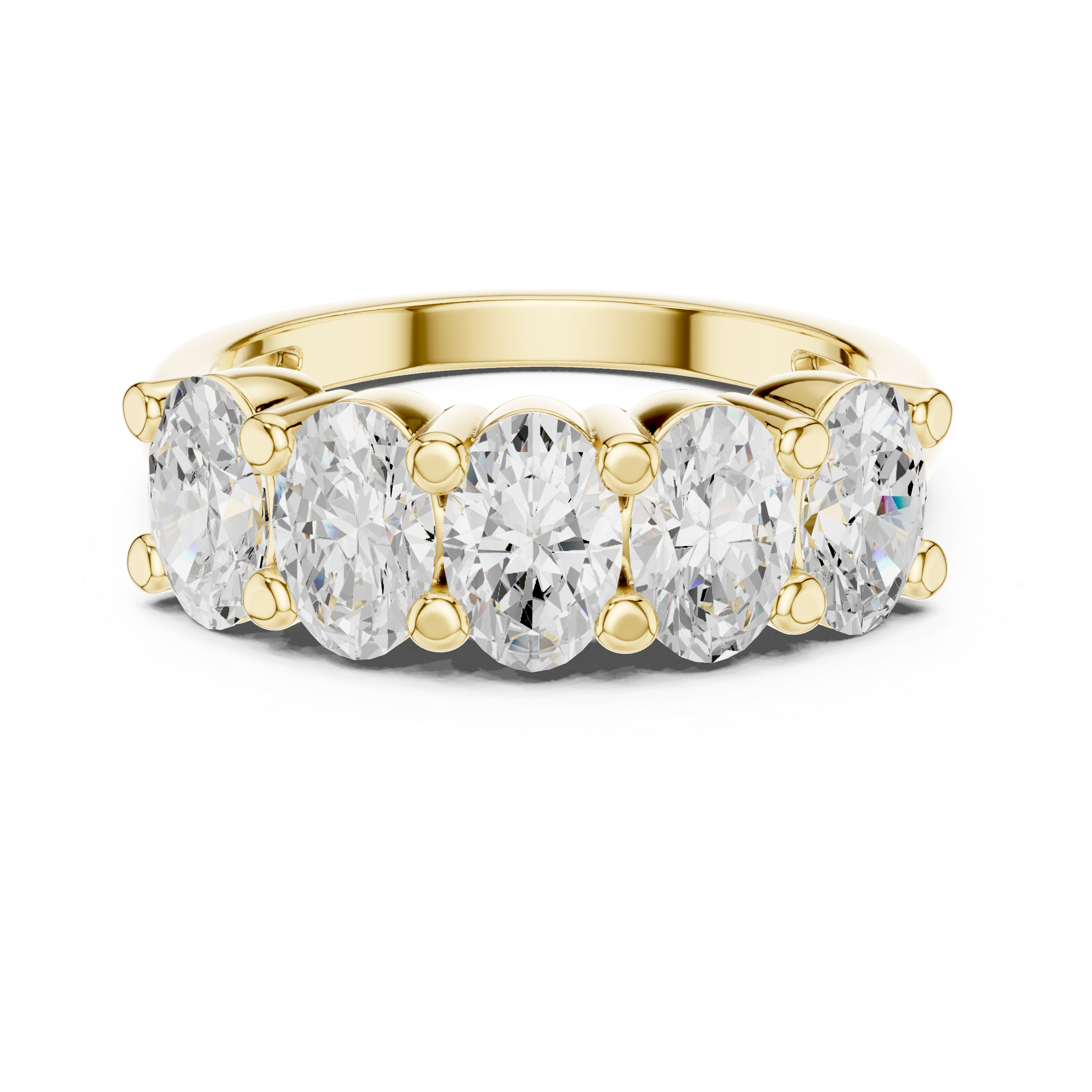 Lab Diamond Wedding Band, oval Brilliant EF/VS Matching Band with Engagement Ring, Stacking Band Gift 14K Gold