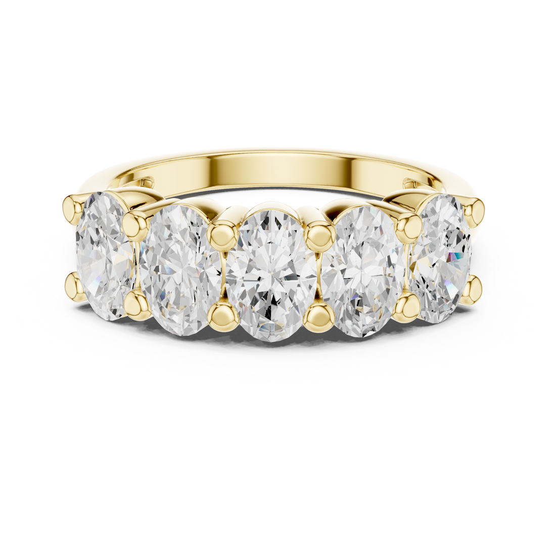 Lab Diamond Wedding Band, oval Brilliant EF/VS Matching Band with Engagement Ring, Stacking Band Gift 14K Gold