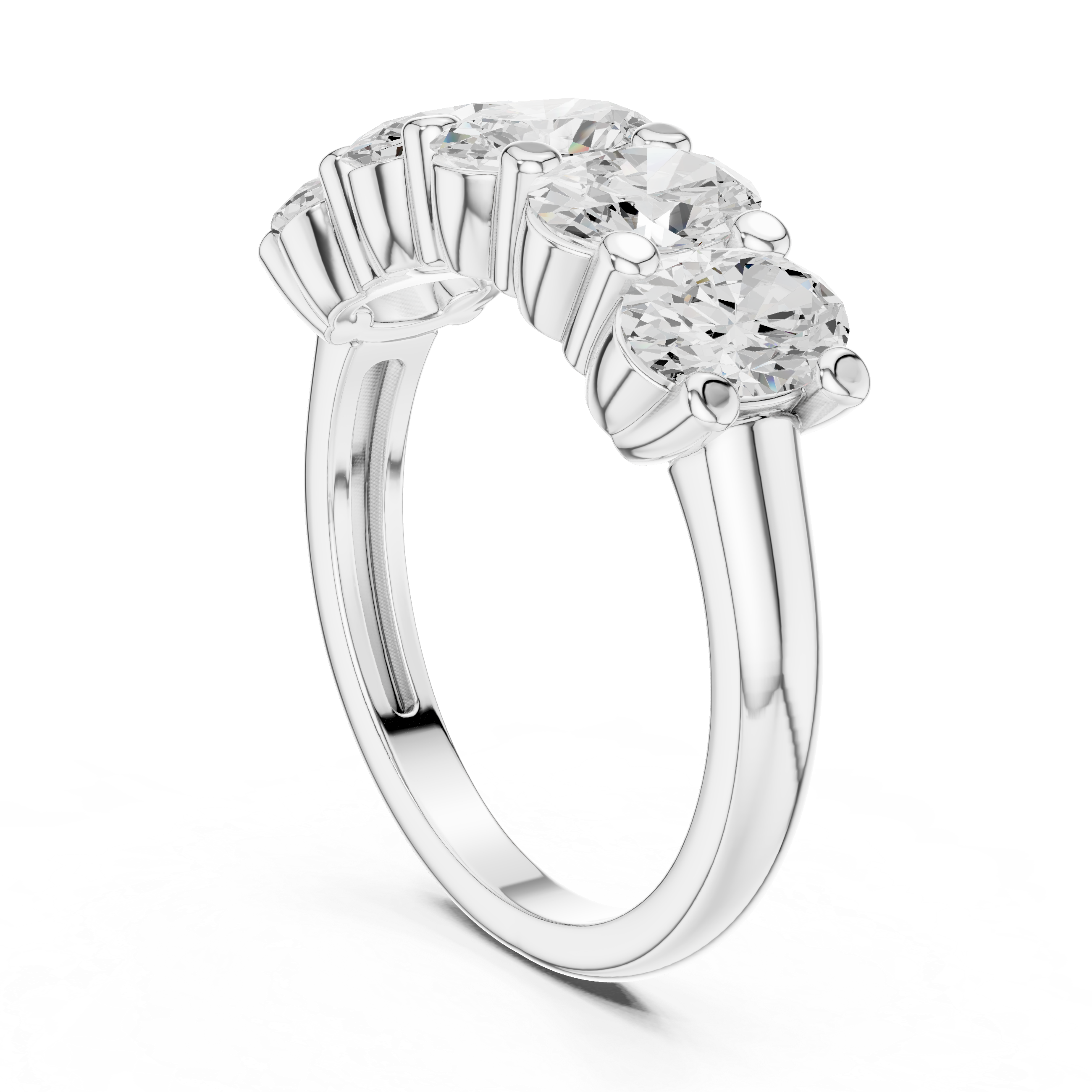 Lab Diamond Wedding Band, oval Brilliant EF/VS Matching Band with Engagement Ring, Stacking Band Gift 14K Gold