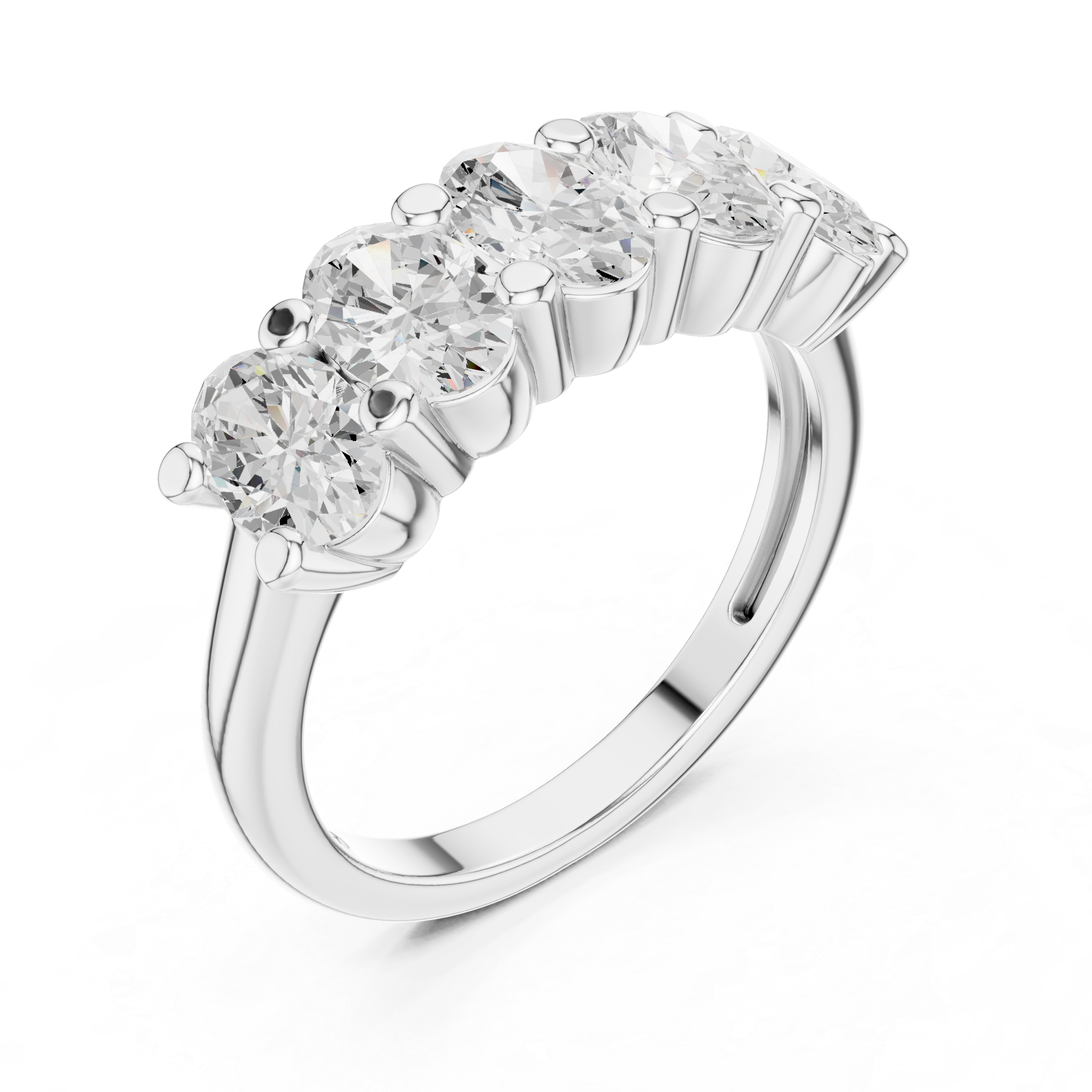 Lab Diamond Wedding Band, oval Brilliant EF/VS Matching Band with Engagement Ring, Stacking Band Gift 14K Gold