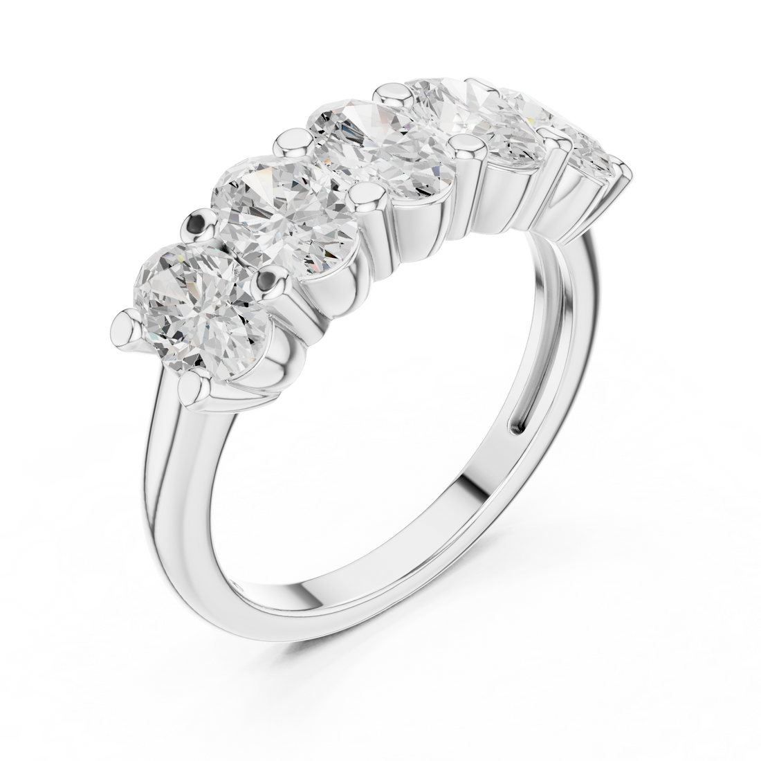 Lab Diamond Wedding Band, oval Brilliant EF/VS Matching Band with Engagement Ring, Stacking Band Gift 14K Gold