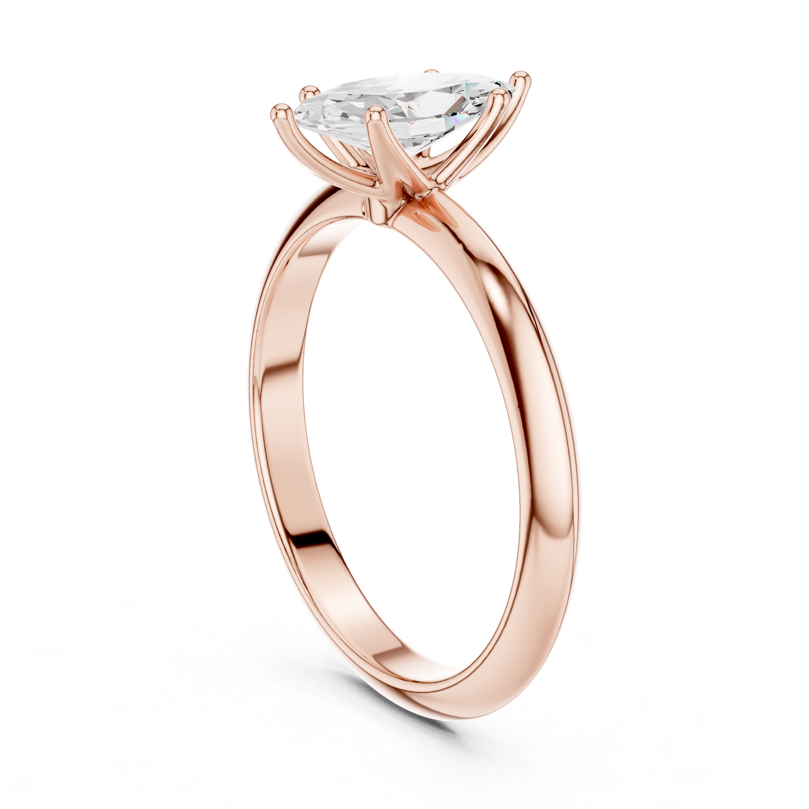 1.00 CTW Marquise Cut EF VS/SI Lab-Grown Diamond Ring Engagement or Wedding Ring for Women in 14K Gold or Platinum, Perfect Anniversary Gift