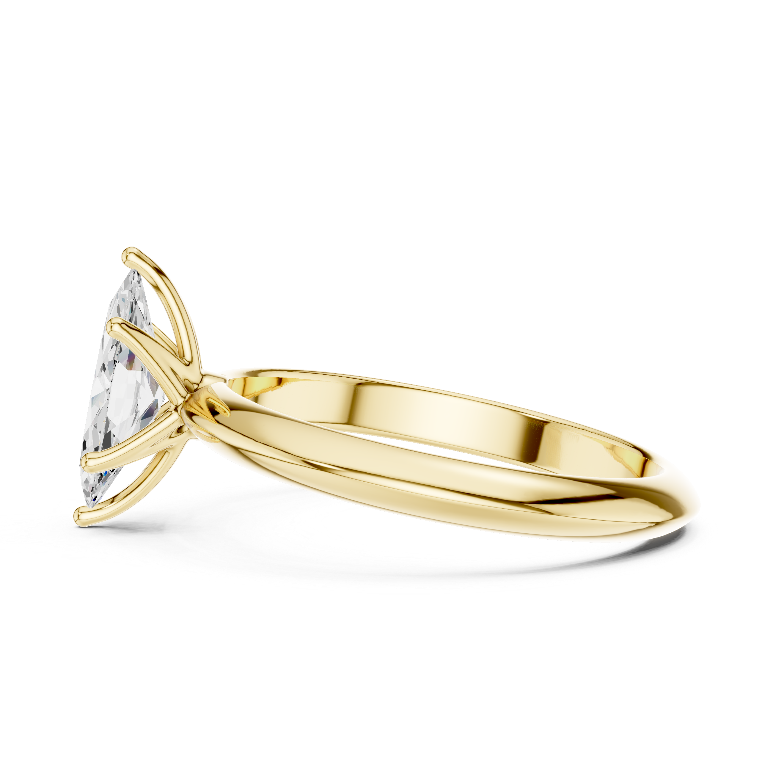 1.00 CTW Marquise Cut EF VS/SI Lab-Grown Diamond Ring Engagement or Wedding Ring for Women in 14K Gold or Platinum, Perfect Anniversary Gift