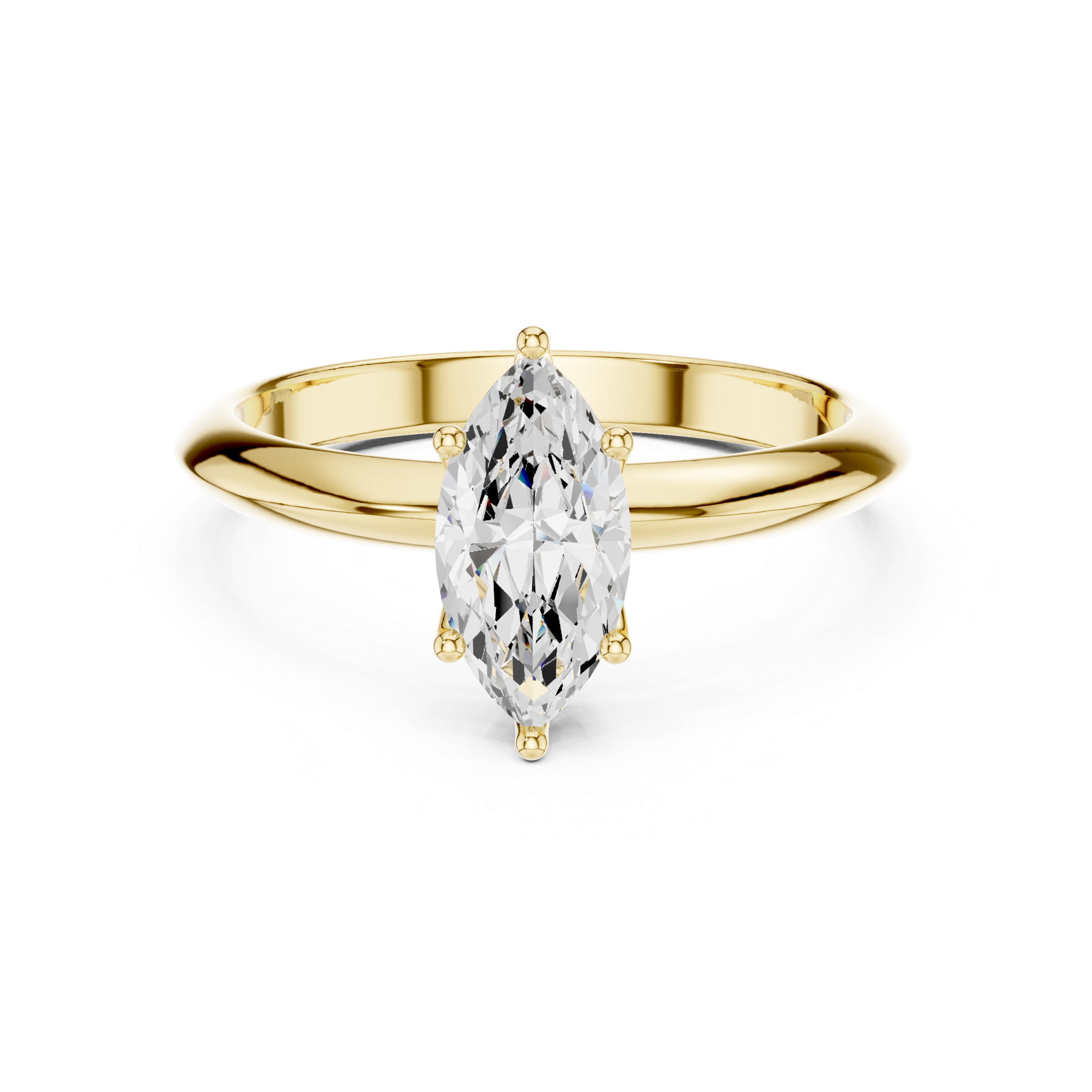 1.00 CTW Marquise Cut EF VS/SI Lab-Grown Diamond Ring Engagement or Wedding Ring for Women in 14K Gold or Platinum, Perfect Anniversary Gift
