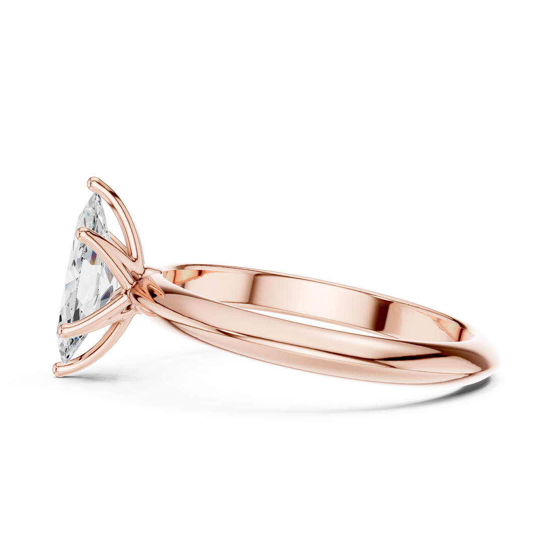 1.00 CTW Marquise Cut EF VS/SI Lab-Grown Diamond Ring Engagement or Wedding Ring for Women in 14K Gold or Platinum, Perfect Anniversary Gift