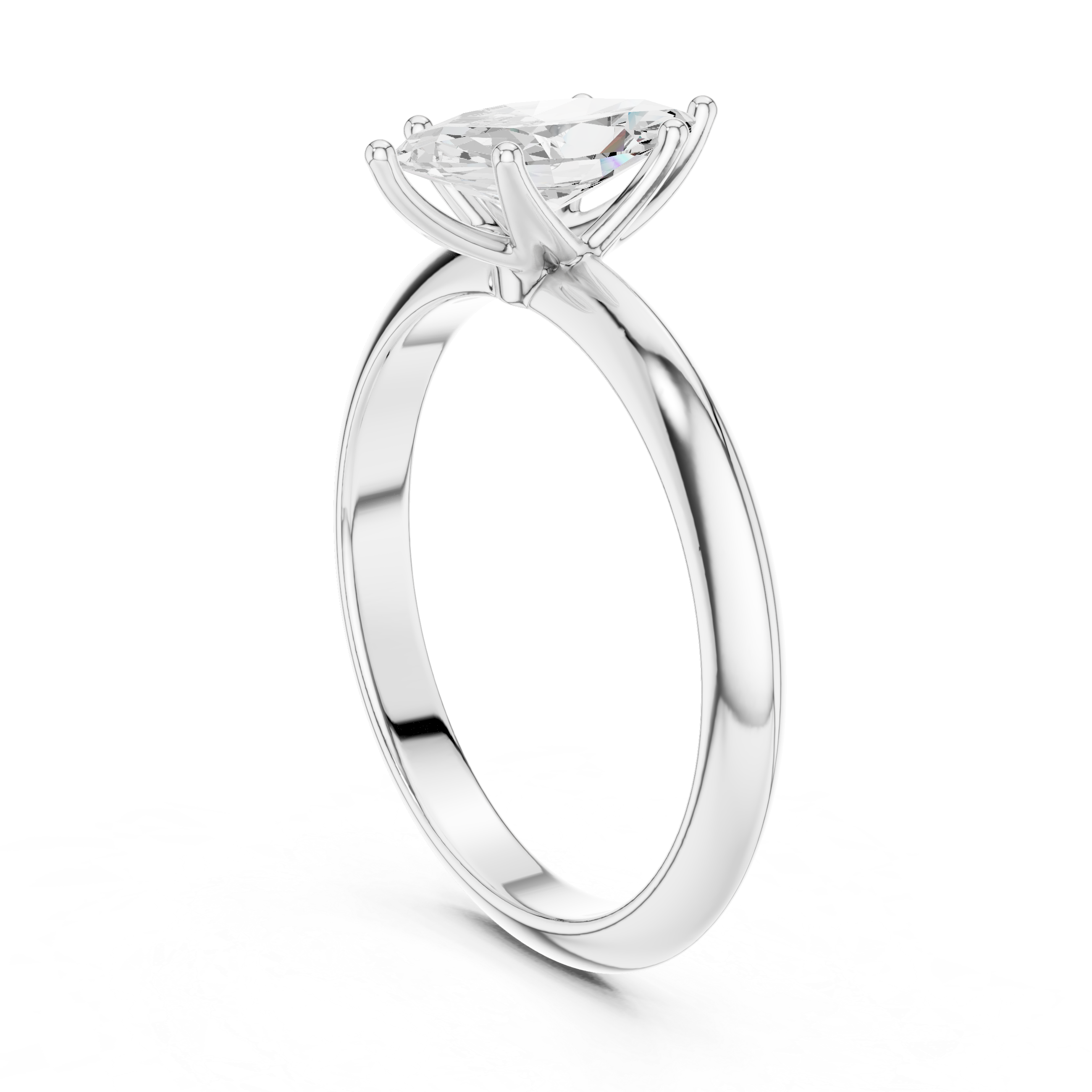 1.00 CTW Marquise Cut EF VS/SI Lab-Grown Diamond Ring Engagement or Wedding Ring for Women in 14K Gold or Platinum, Perfect Anniversary Gift